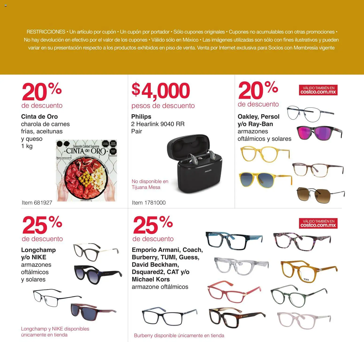 Nuevas ofertas de Costco válidas en toda la República Mexicana desde el 10.11.2025. ¡Encuentra las mejores ofertas en Costco catálogo Pre-Navideños! | Página: 15 | Productos: Aceitunas, Queso, Cinta, Mesa