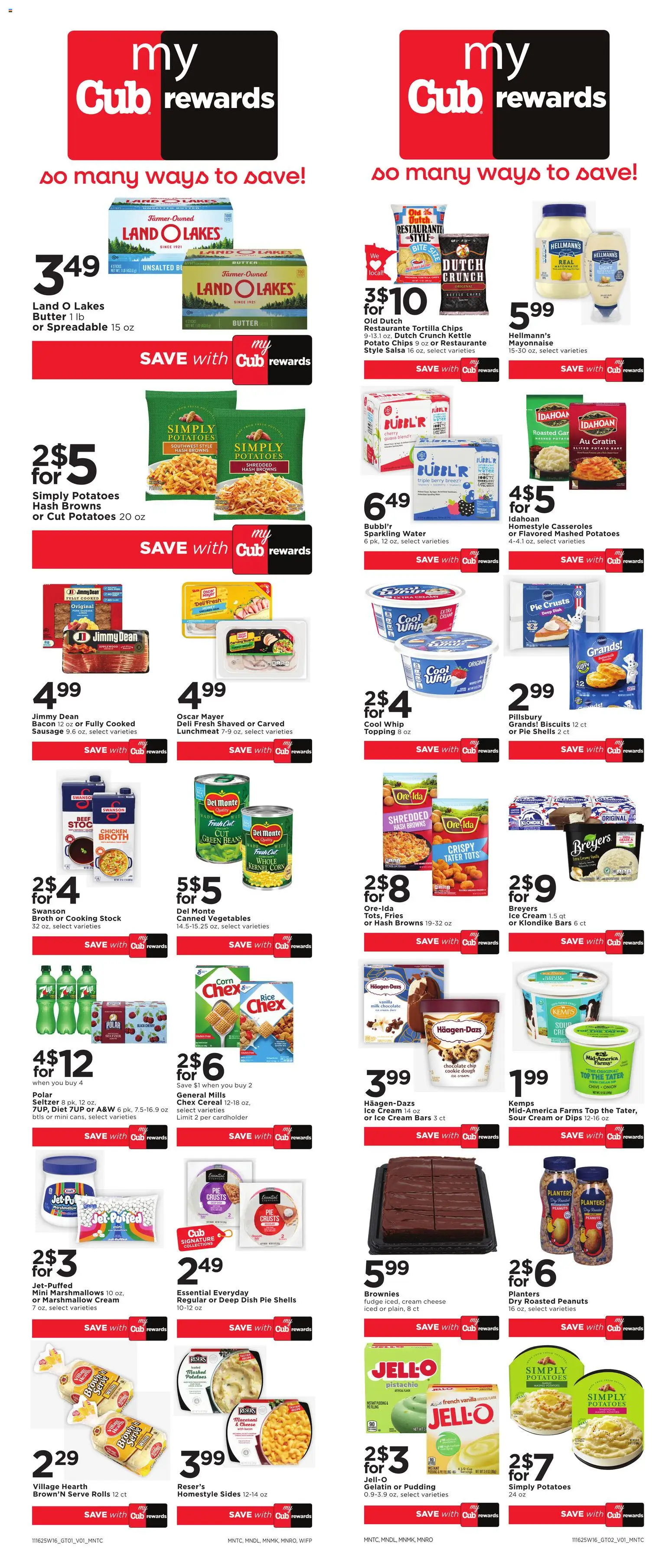 Cub Foods Weekly Ad - valid from 16.11.2025 | Page: 7 | Products: Milk, Mayonnaise, Sausage, Kettle