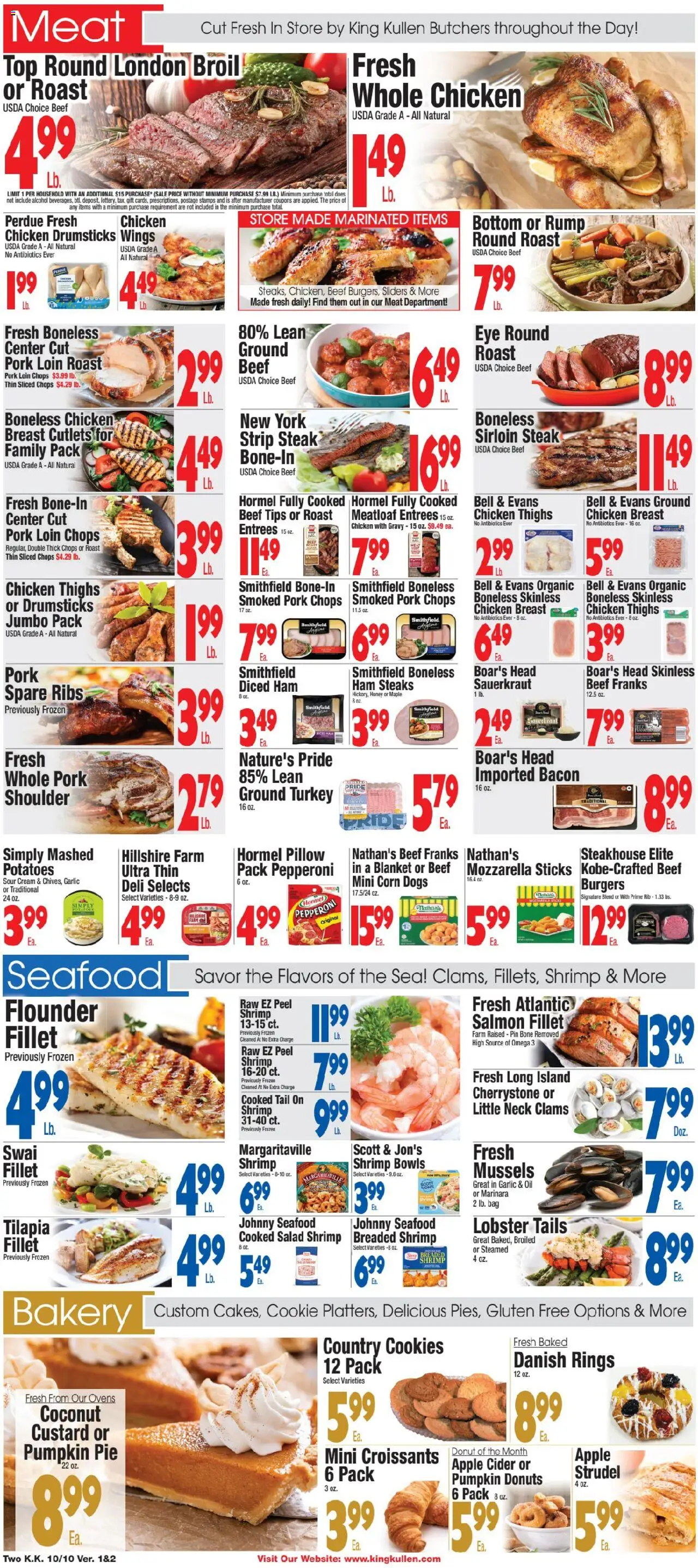 King Kullen Weekly Ad - valid from 09.10.2025 | Page: 2 | Products: Blanket, Cookies, Garlic, Bag