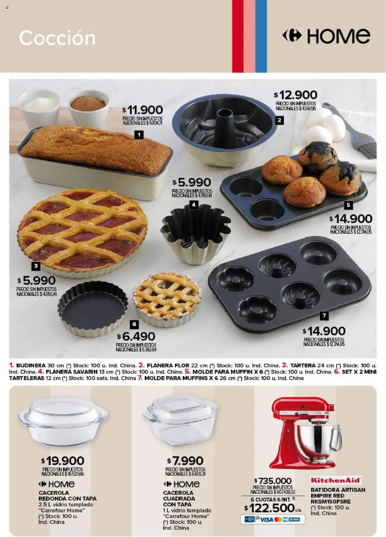 Carrefour - Deco Hogar │ válido desde el 06.06.2025 | Página: 11 | Productos: Budinera, Flanera, Molde, Batidora