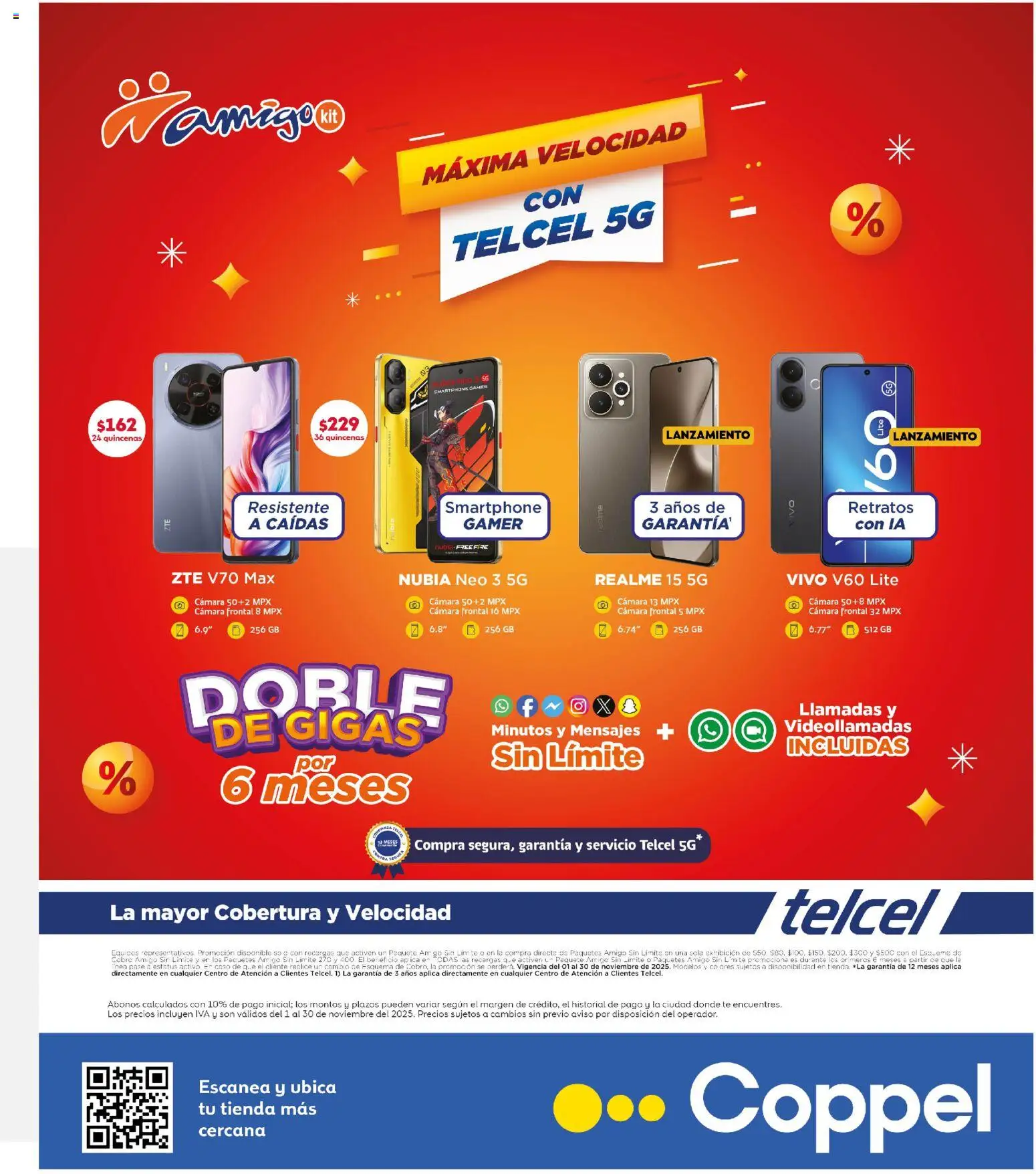 Nuevas ofertas de Coppel válidas en toda la República Mexicana desde el 01.11.2025. ¡Encuentra las mejores ofertas en Coppel Buen Fin! | Página: 41 | Productos: Cámara, Té, Smartphone