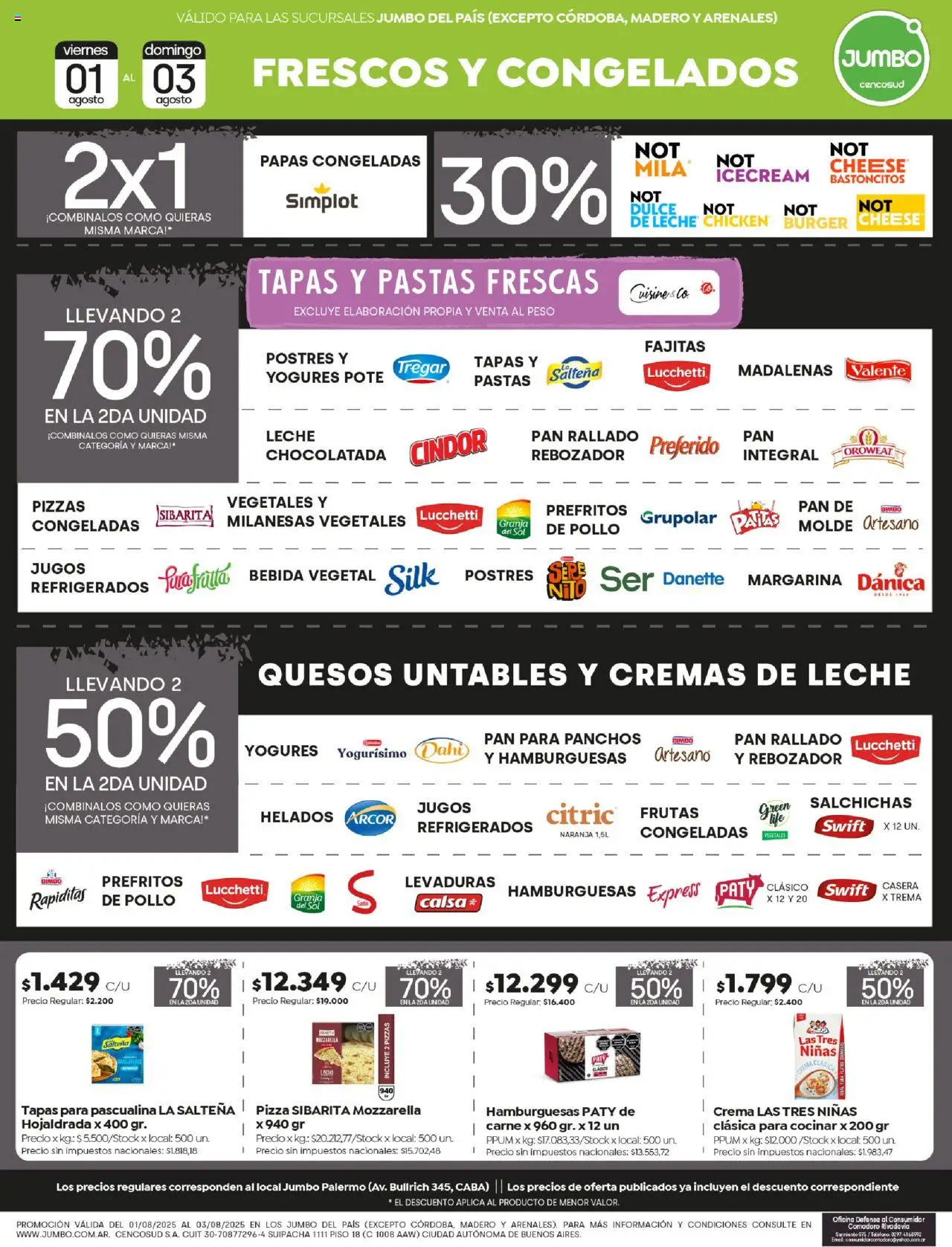 Jumbo ofertas │ válido desde el 01.08.2025 | Página: 4 | Productos: Molde, Peso, Pan, Pizza