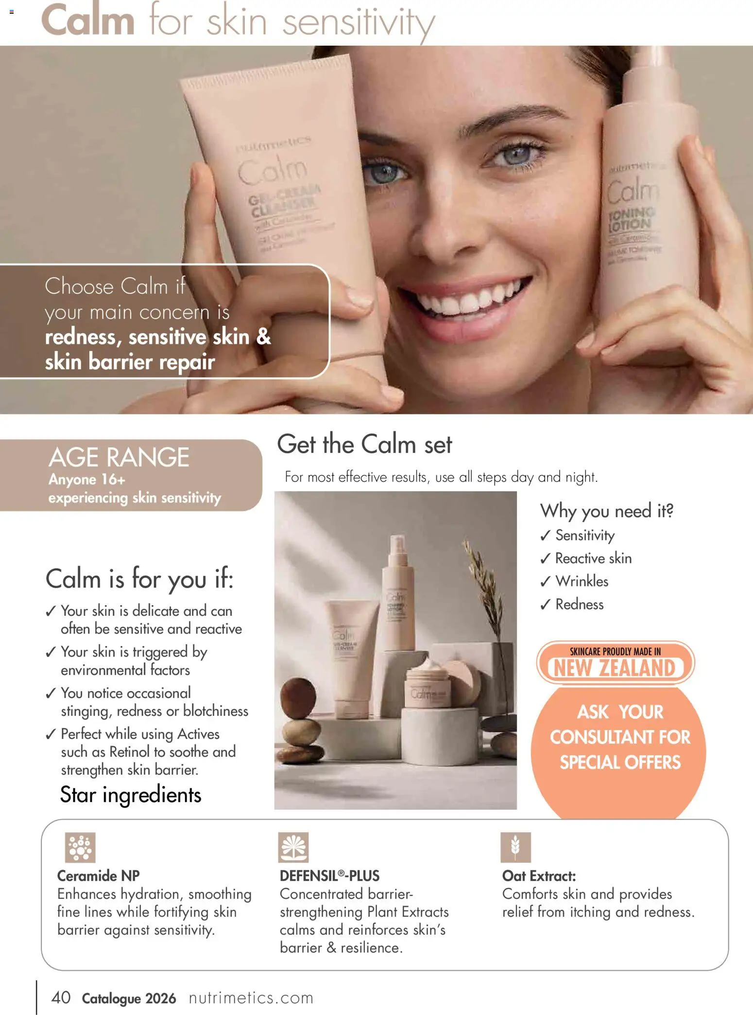 Nutrimetics catalogue - valid from 01.01.2026 | Page: 40 | Products: Plant, Lotion, Retinol, Sensitive skin