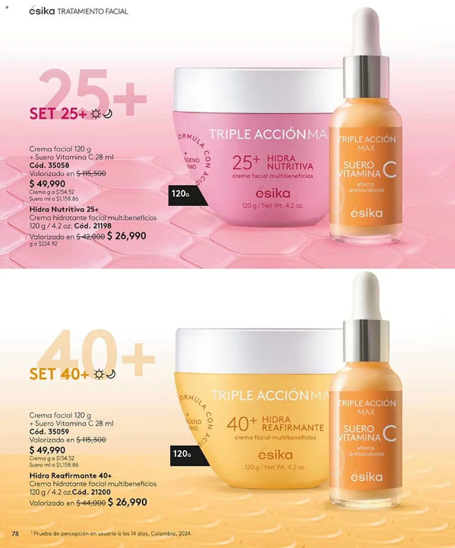 Ésika revista - valida desde el 24.04.2026 | Página: 78 | Productos: Crema