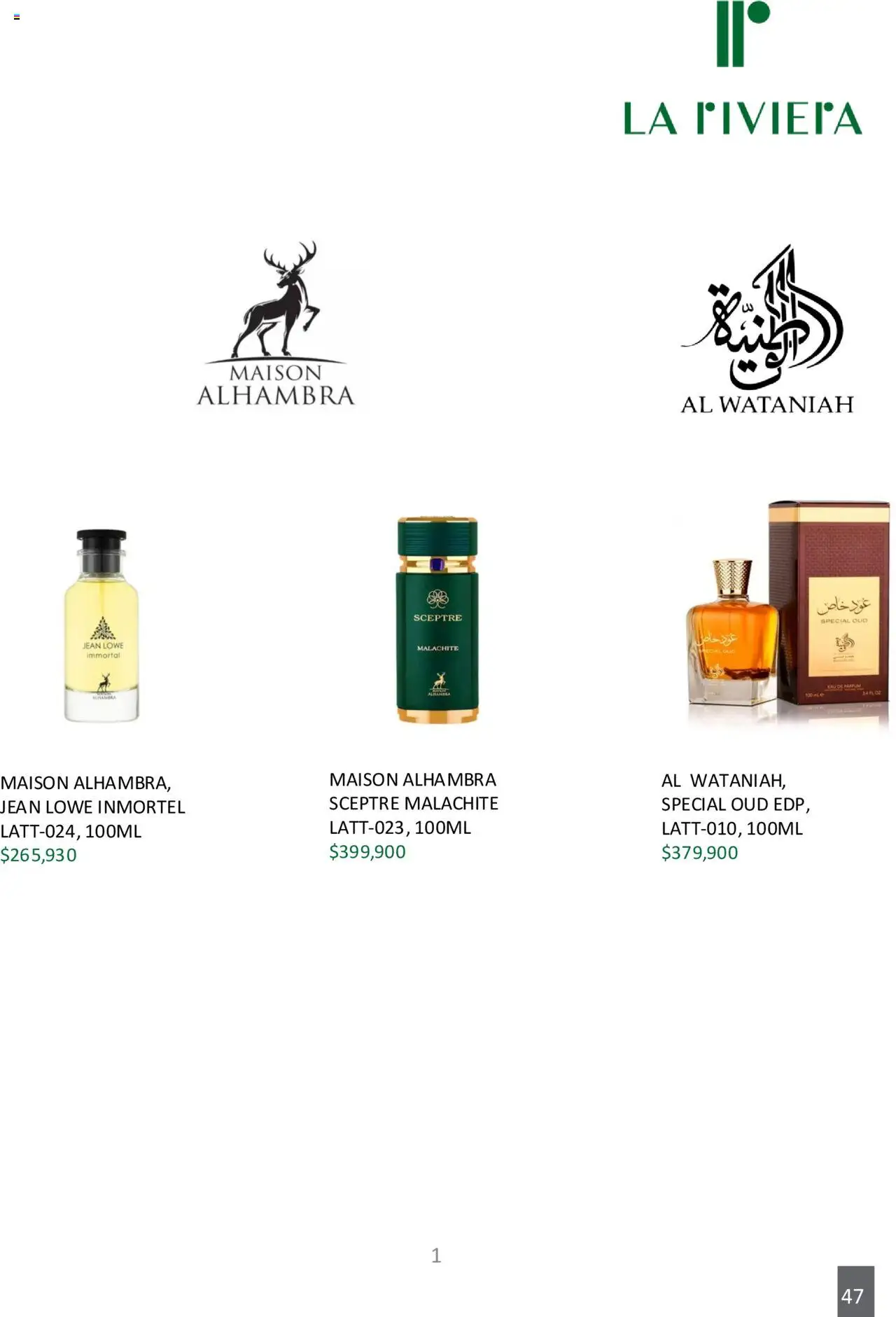 La riviera revista - valida desde el 01.10.2025 | Página: 47 | Productos: Jean