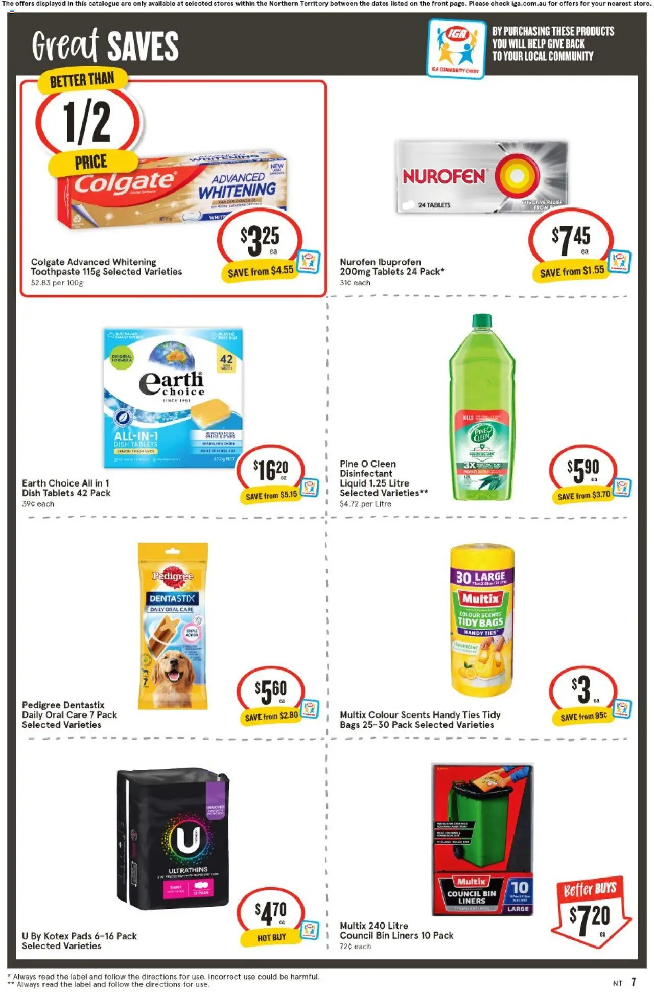 IGA catalogue - valid from 06.08.2025 | Page: 7 | Products: Fragrance, Toothpaste, Lemon, Tablets