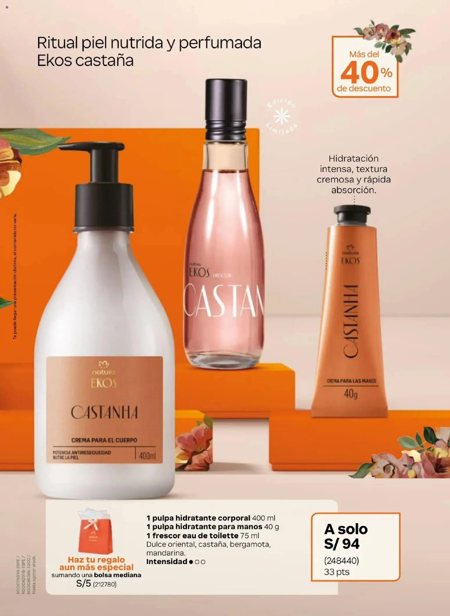 Catálogo Natura válido desde 31.03.2026 | Página: 14 | Productos: Crema para el cuerpo, Té, Crema, Bolsa