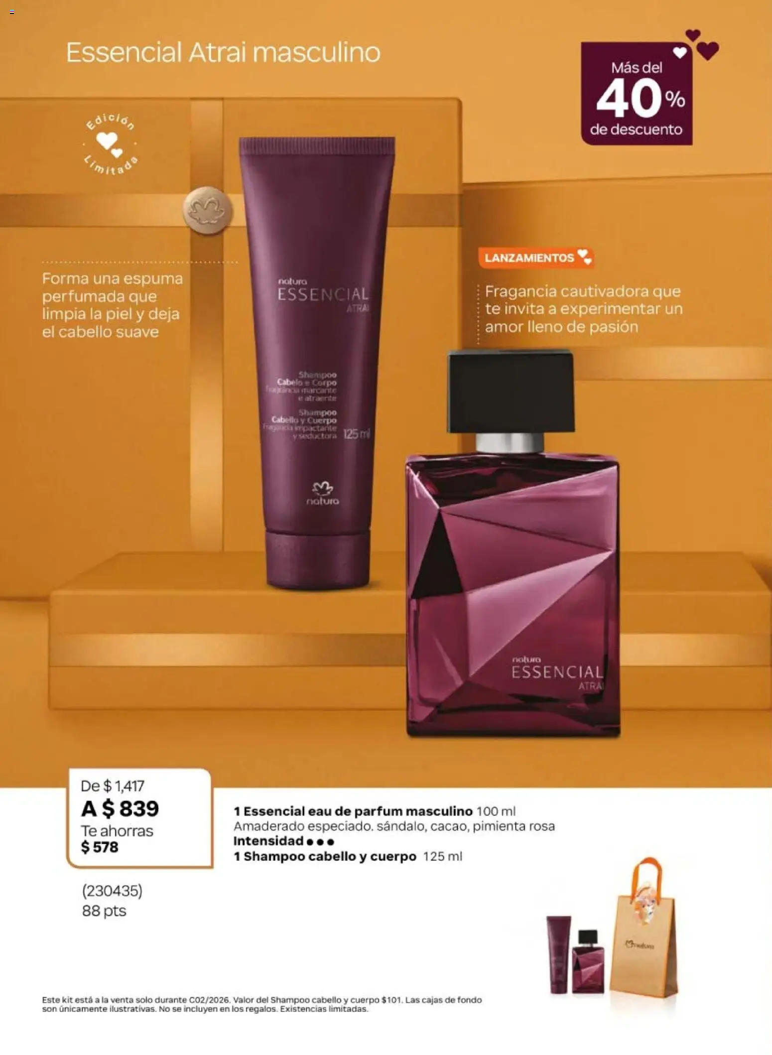 Nuevas ofertas de Natura válidas en toda la República Mexicana desde el 10.01.2026. ¡Encuentra las mejores ofertas en Natura campaña 2 2026! | Página: 14 | Productos: Pimienta, Espuma, Té, Fragancia