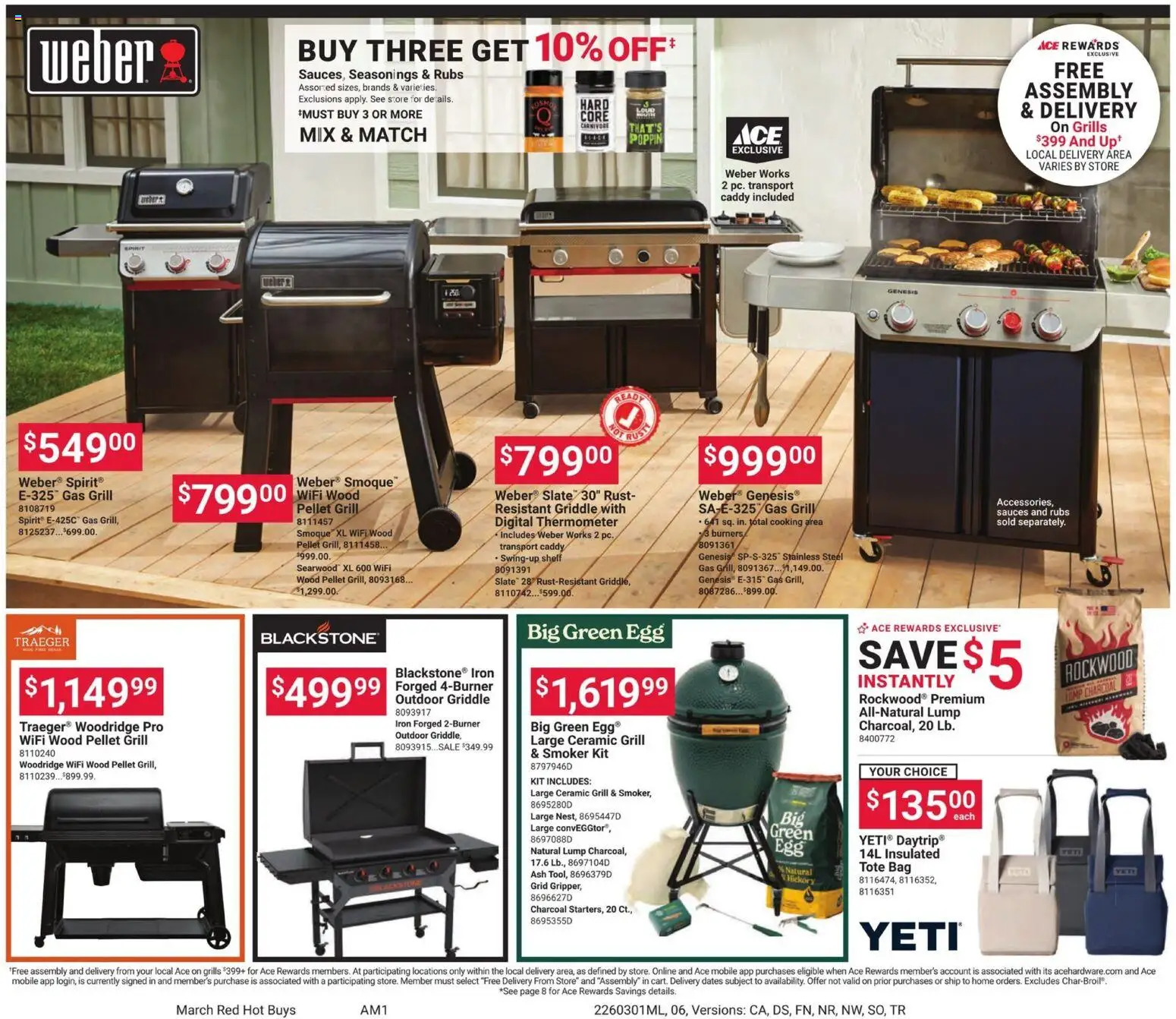 Giant Eagle Ace Ad - valid from 01.03.2026 | Page: 6 | Products: Shelf, Griddle, Bag, Grill