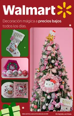 Vista previa de Walmart catálogo Navidad, nuevo folleto de la tienda, válido en México a partir del 21.10.2025