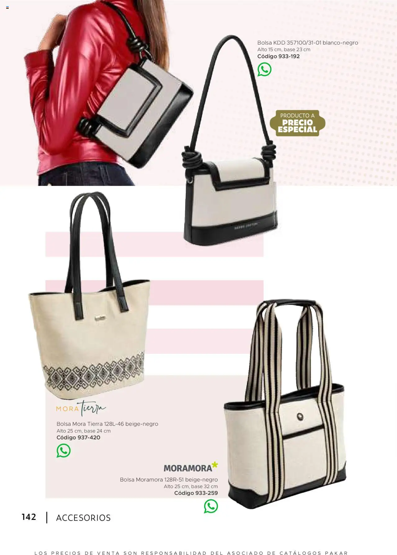 Nuevas ofertas de SC Pakar válidas en toda la República Mexicana desde el 24.07.2025. ¡Encuentra las mejores ofertas en SC Pakar Catálogo Ropa y Accesorios! | Página: 142 | Productos: Bolsa