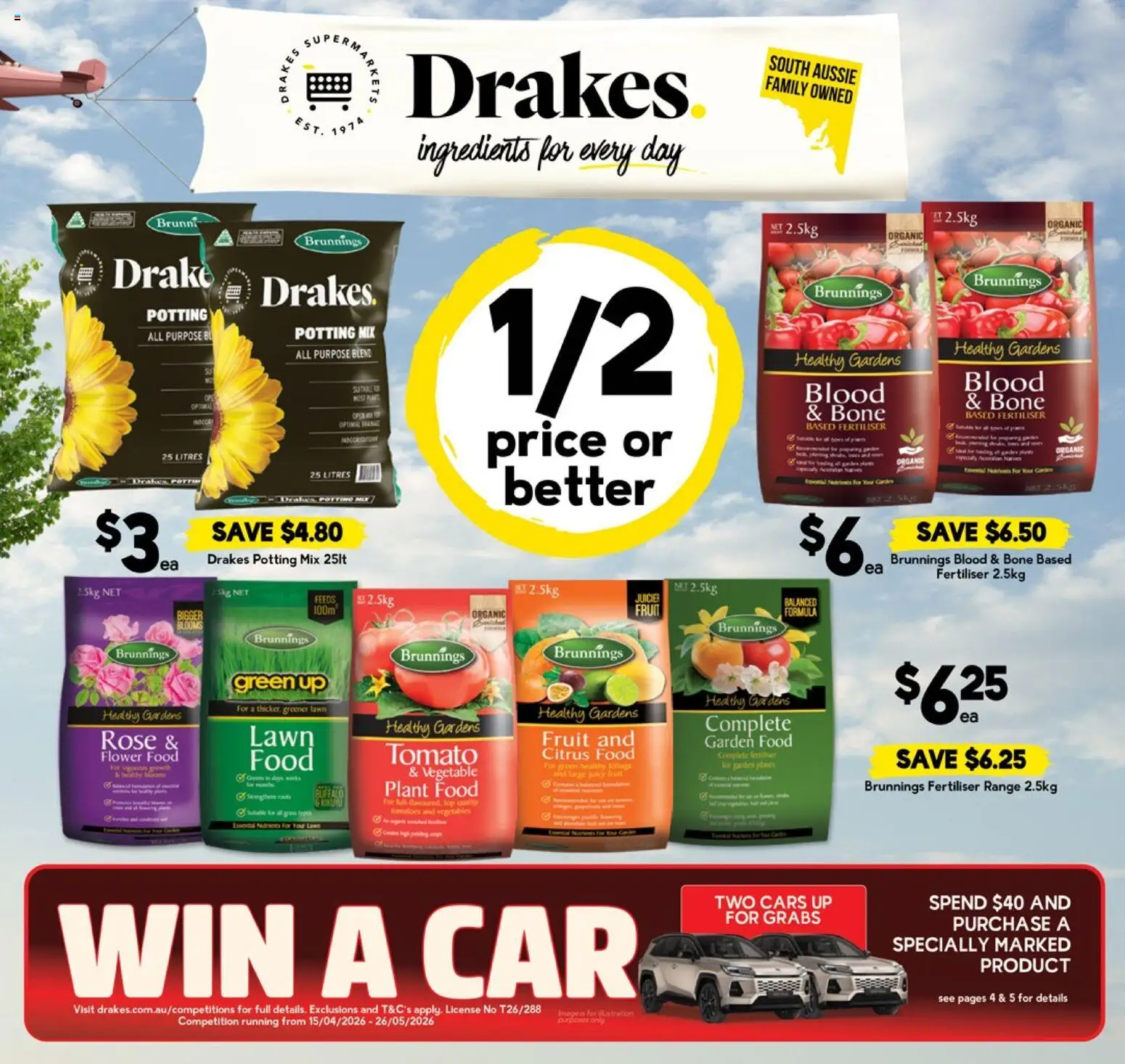Drakes catalogue - valid from 15.04.2026 | Page: 1 | Products: Plant, Vegetables