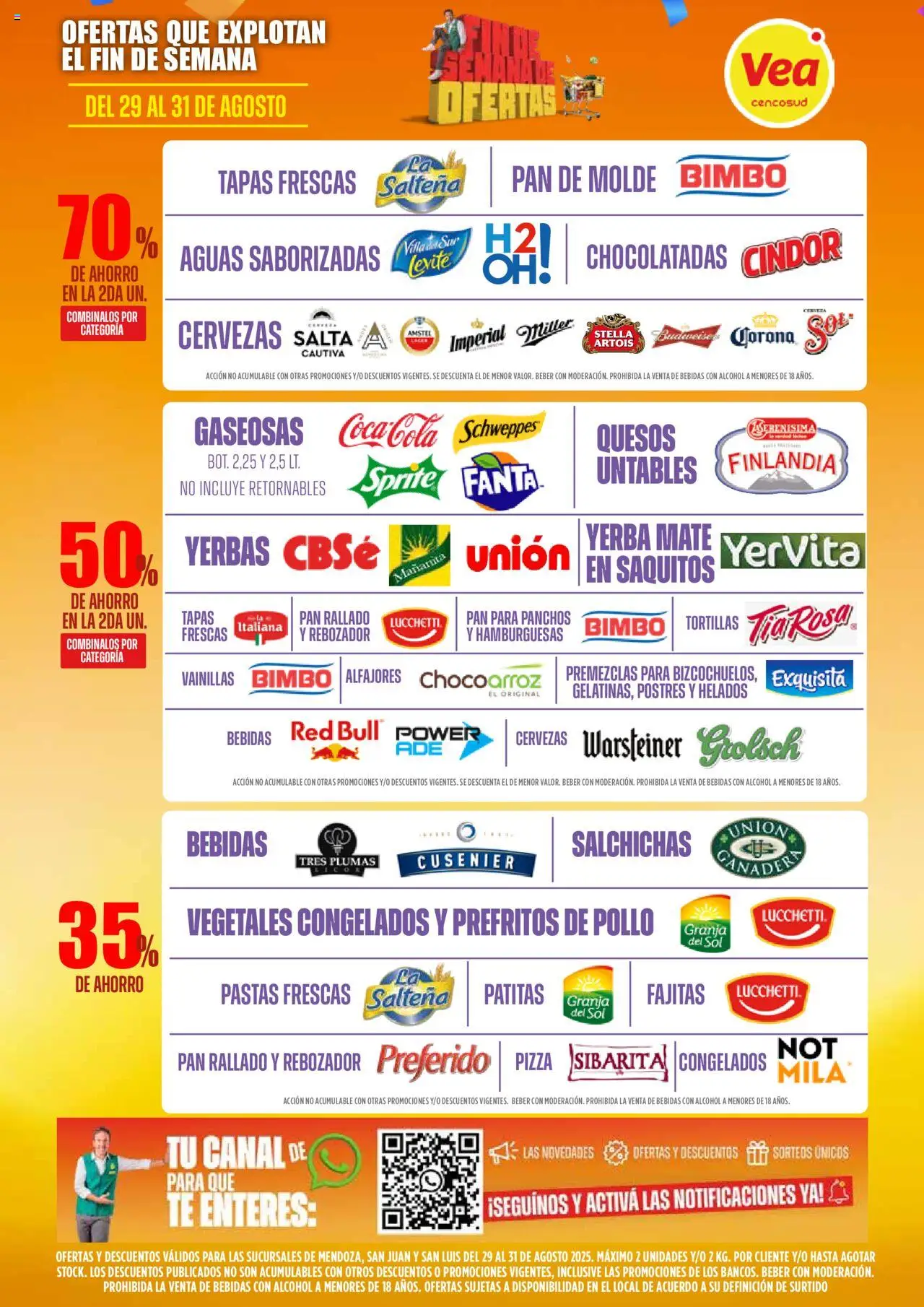 Vea ofertas - Mendoza │ válido desde el 29.08.2025 | Página: 3 | Productos: Molde, Yerba, Pizza, Cerveza