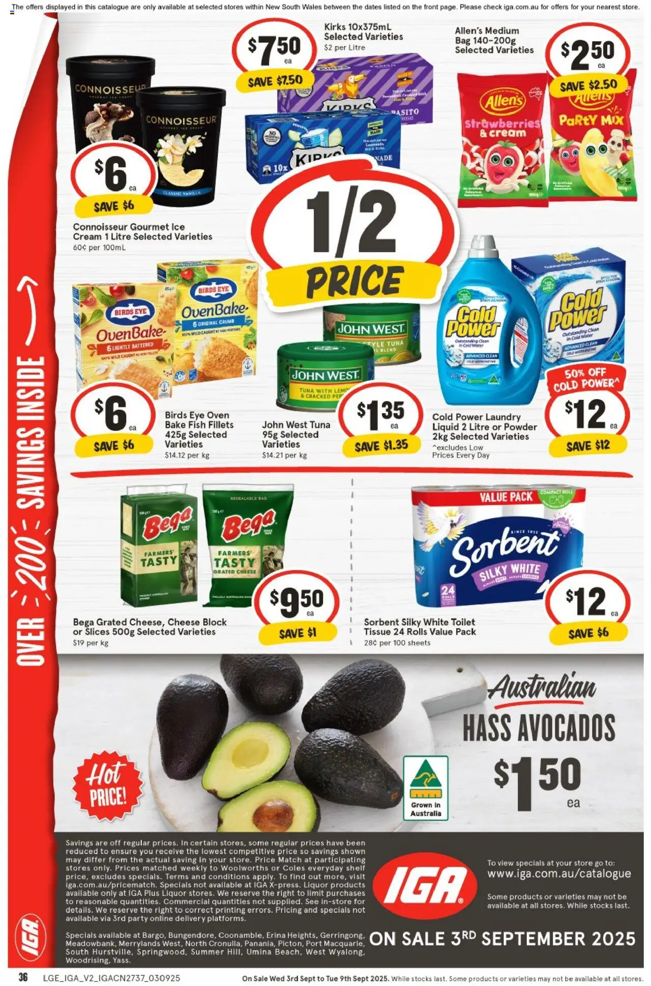 IGA catalogue - valid from 03.09.2025 | Page: 32 | Products: Shower, Water, Game, Razors