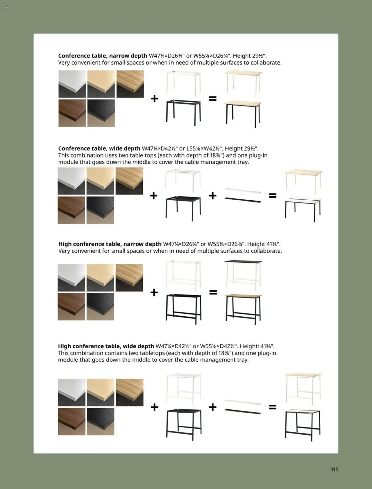 IKEA Office Brochure 2025 - valid from 01.03.2025 | Page: 115 | Products: Table, Cable