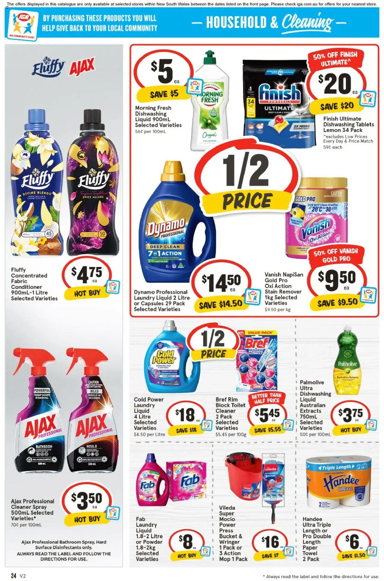 IGA catalogue - valid from 13.08.2025 | Page: 25 | Products: Bucket, Toilet, Mop, Bathroom