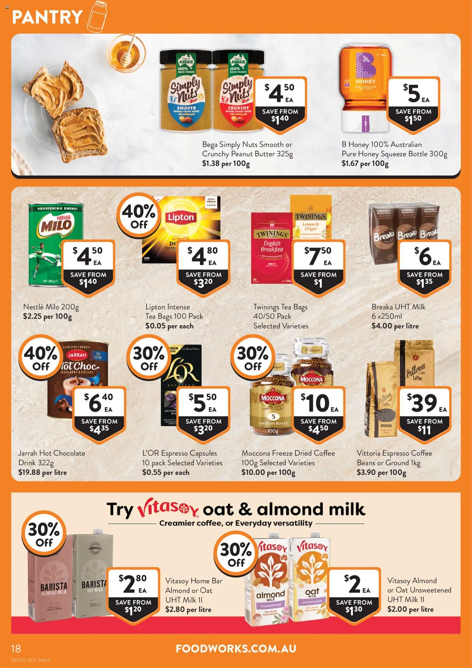 Foodworks catalogue - valid from 11.03.2026 | Page: 18 | Products: Butter, Chocolate, Ginger, Tea