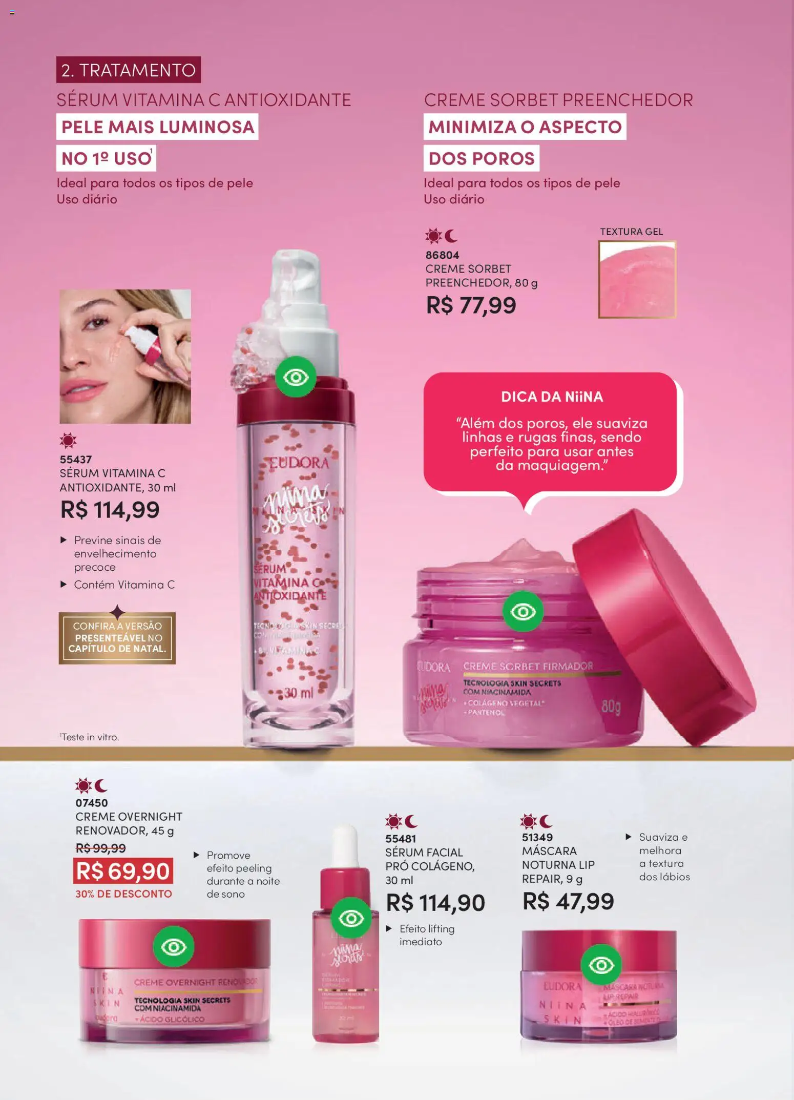 Eudora Folheto - válido de 29.10.2025 | Página: 89 | Produtos: Colágeno, Sérum, Creme, Vitamina c