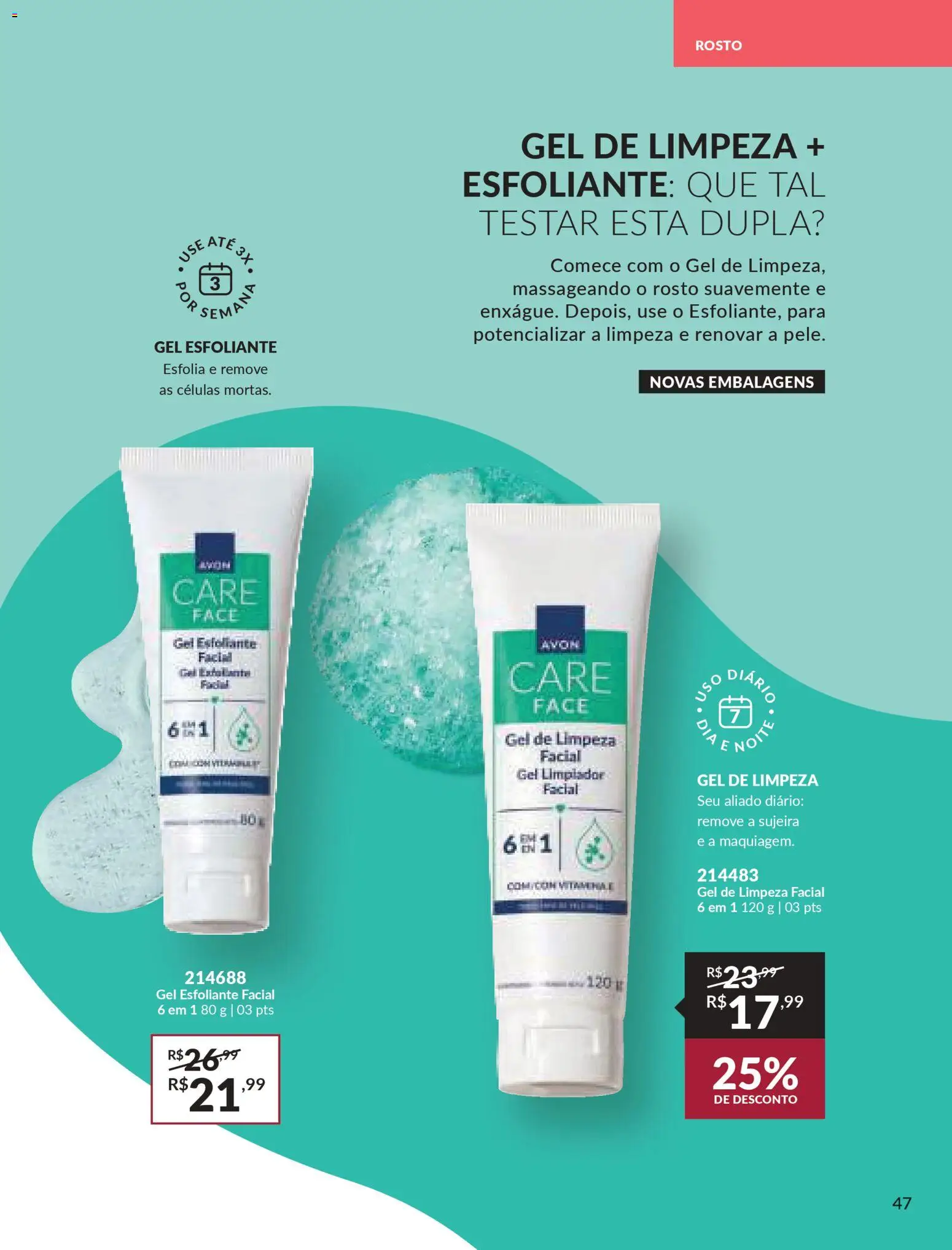 Avon Folheto - válido de 29.10.2025 | Página: 47 | Produtos: Gel de limpeza