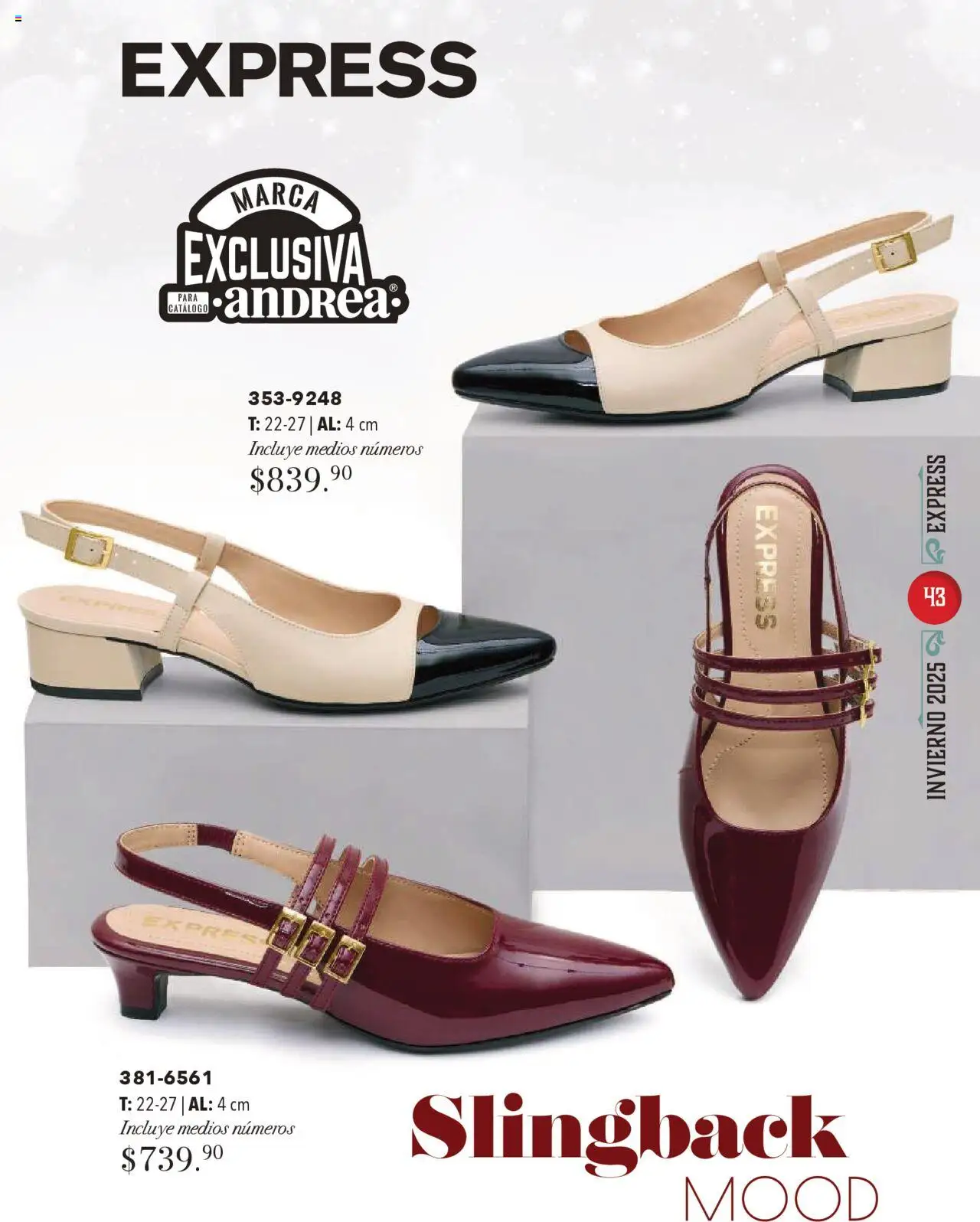 Nuevas ofertas de Andrea válidas en toda la República Mexicana desde el 13.10.2025. ¡Encuentra las mejores ofertas en Andrea - Catálogo Invierno! | Página: 43