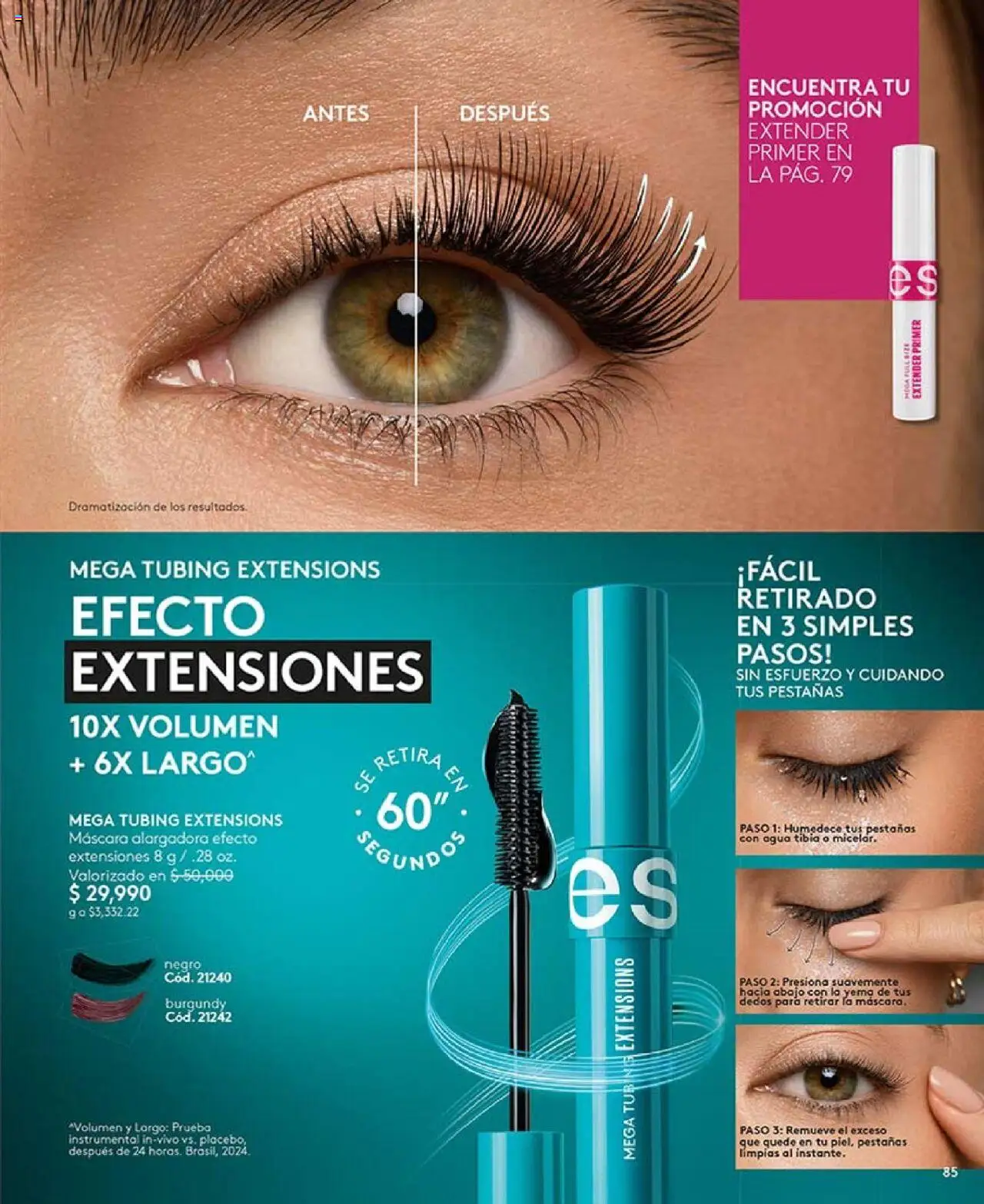 Ésika revista - valida desde el 05.09.2025 | Página: 85 | Productos: Agua, Máscara
