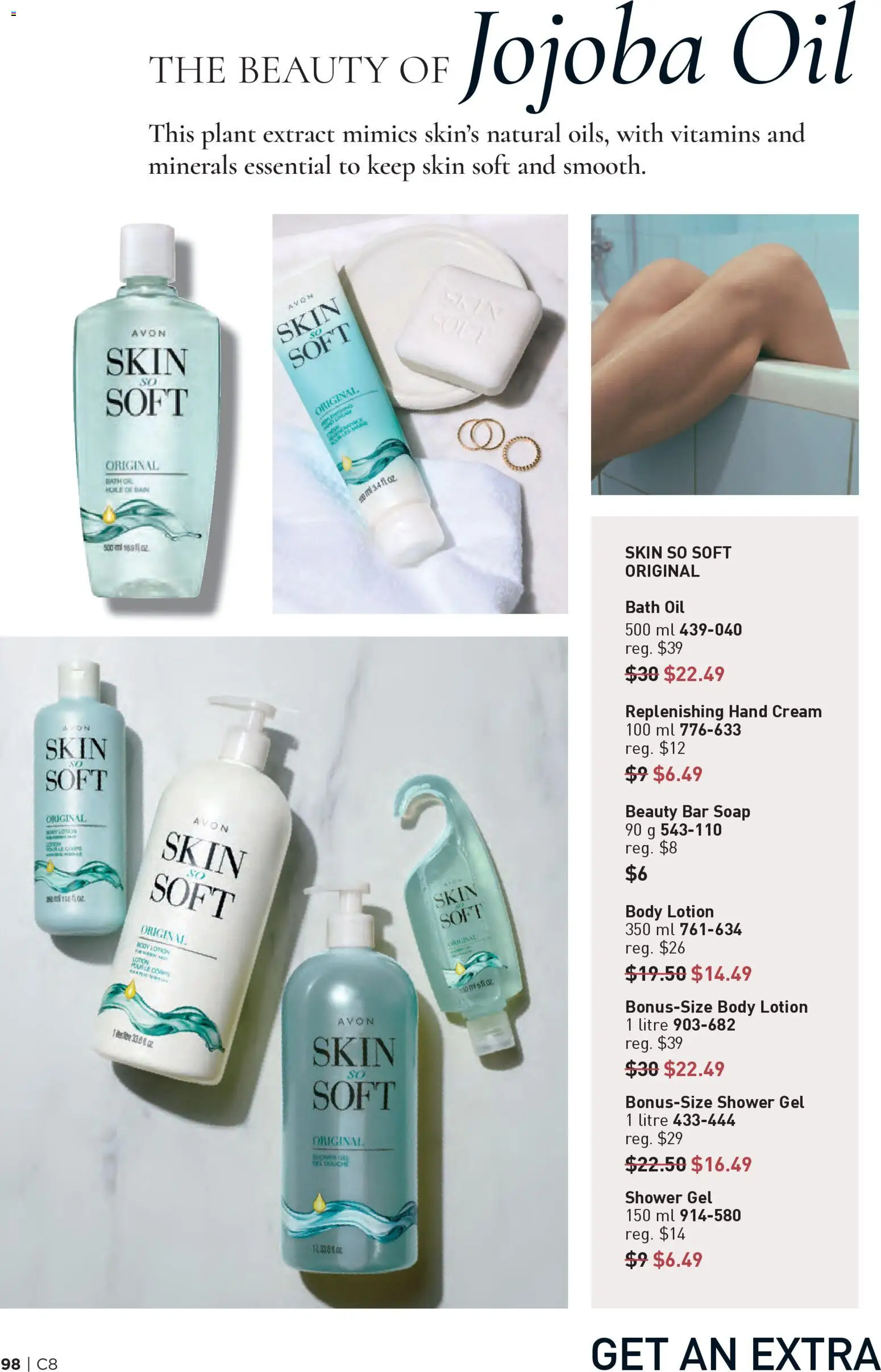 Avon flyer valid from 09.04.2026 | Page: 98 | Products: Hand cream, Soap, Shower, Oil