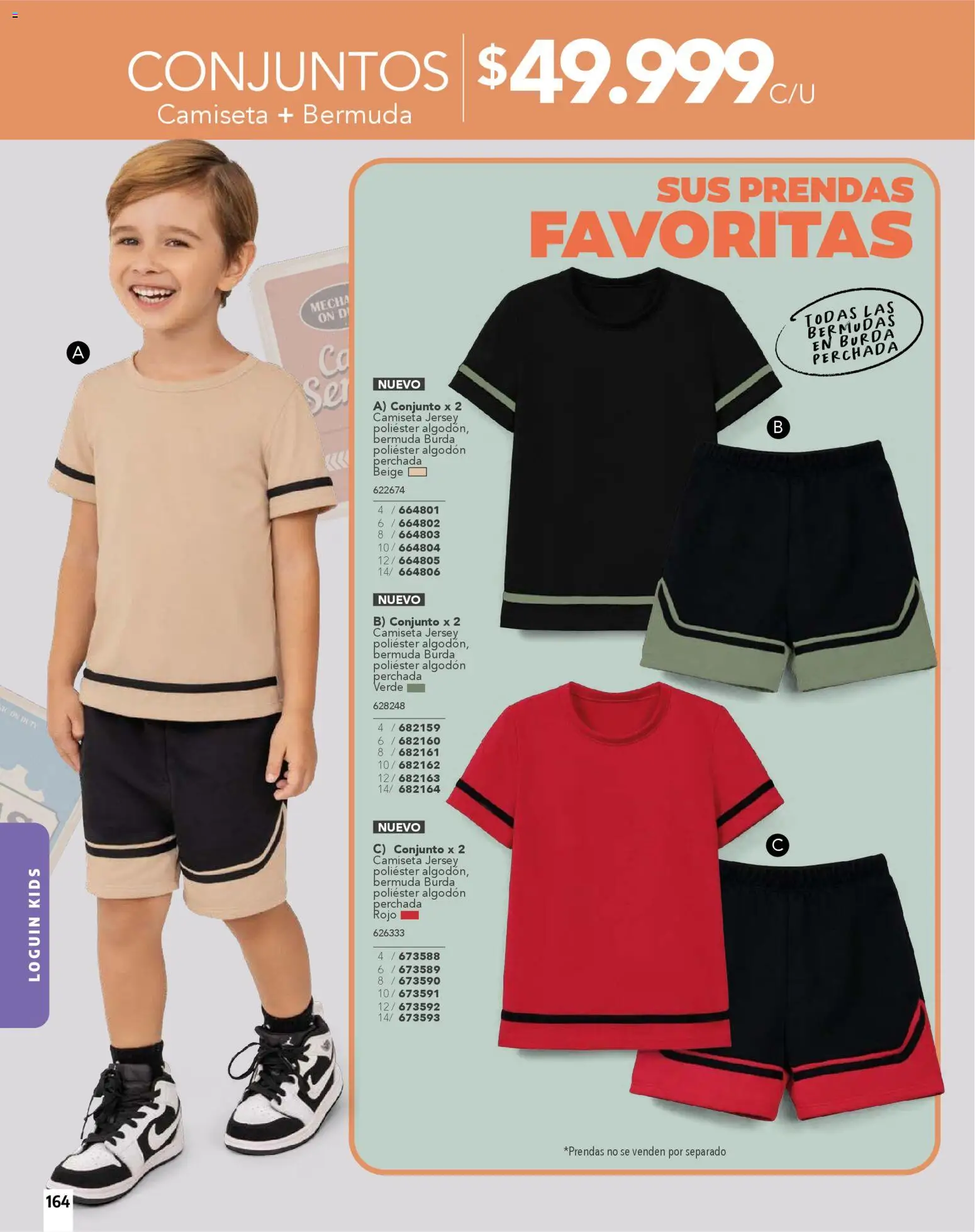 Carmel revista - valida desde el 01.01.2026 | Página: 164 | Productos: Algodón, Bermuda, Conjunto, Bermudas