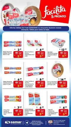 Semar Supermercado ofertas Facilita Pronto - Pré-Visualização do folheto da loja Semar Supermercado, válido de 11.03.2026