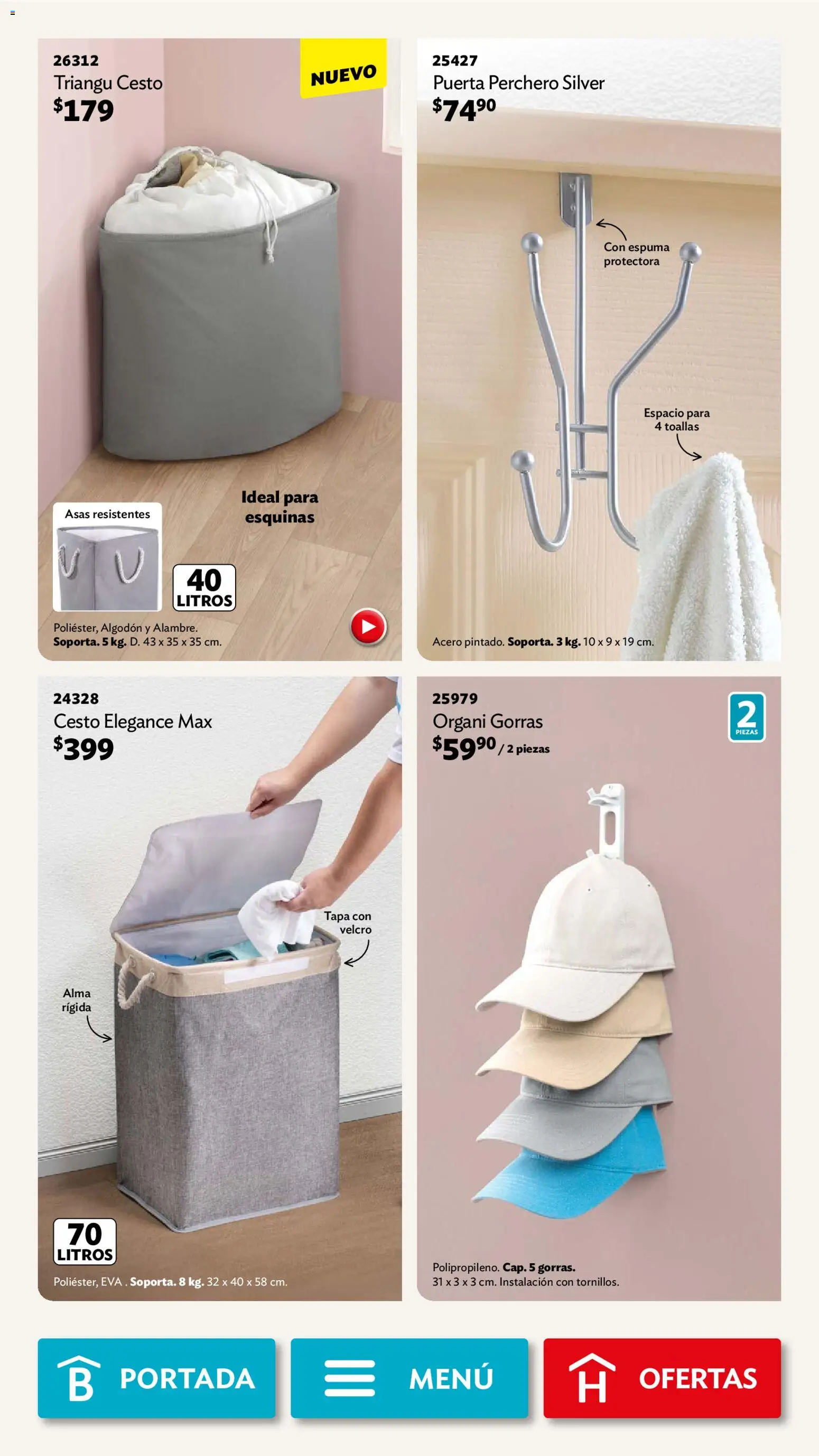 Nuevas ofertas de Betterware válidas en toda la República Mexicana desde el 02.03.2026. ¡Encuentra las mejores ofertas en Betterware campaña 3 2026! | Página: 20 | Productos: Espuma, Algodón, Toallas, Perchero