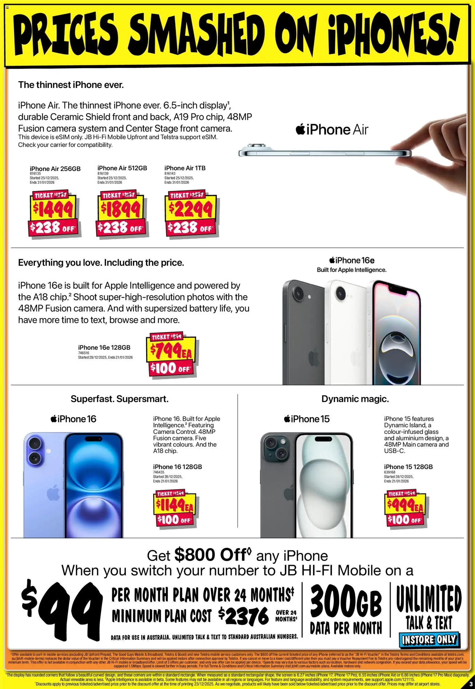 JB Hi-Fi catalogue - valid from 02.01.2026 | Page: 3 | Products: Battery, Device, Camera, Mobile