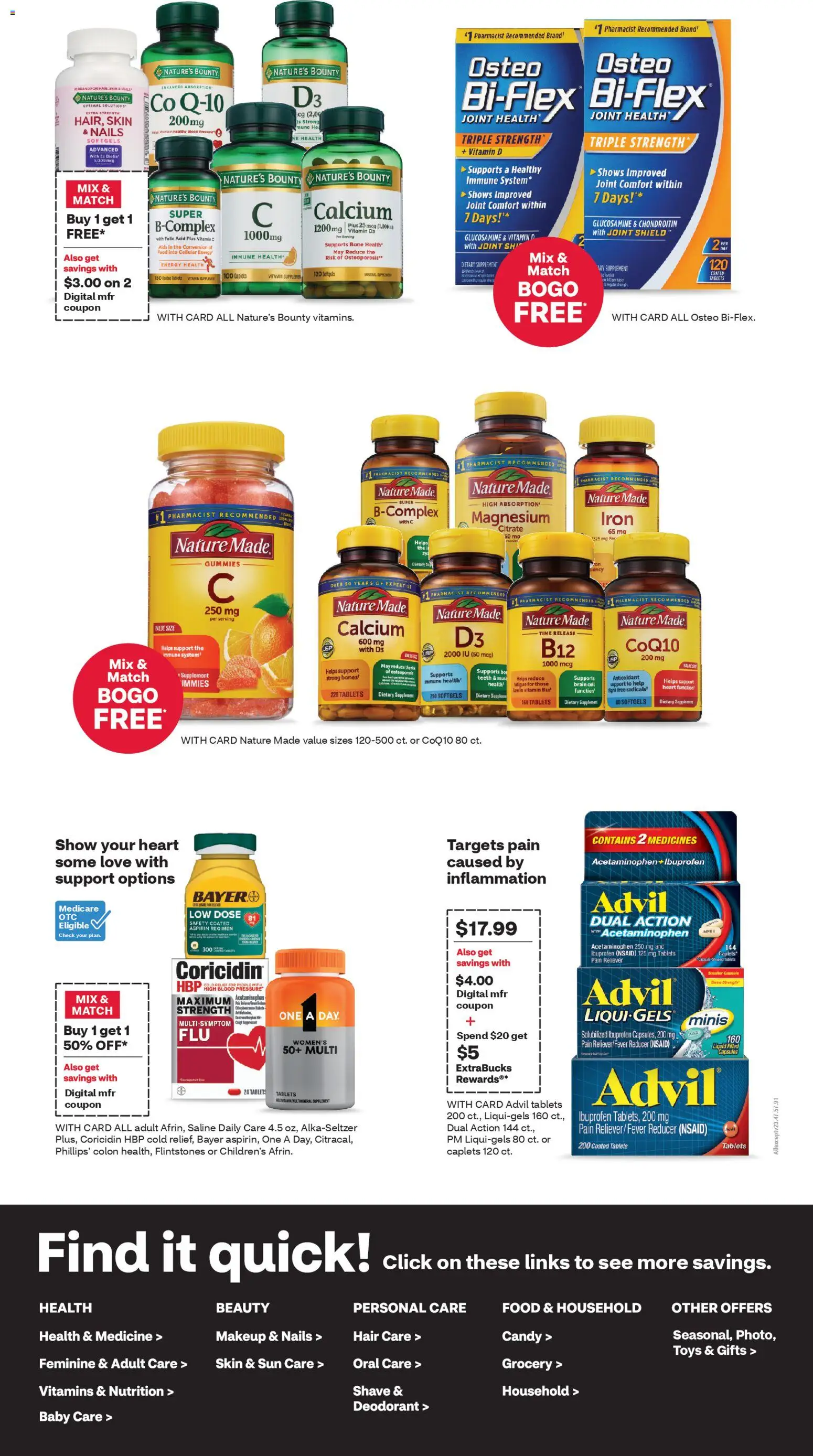 CVS Pharmacy Weekly Ad - KS - valid from 01.02.2026 | Page: 5 | Products: Vitamin, CoQ10, Deodorant, Iron