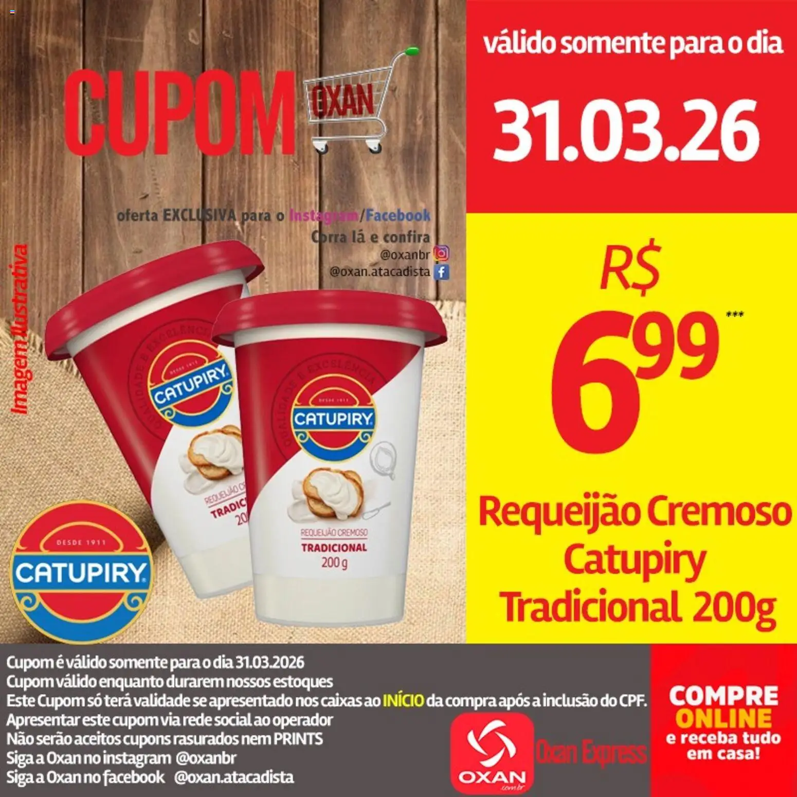 Oxan Atacadista Folheto - válido de 31.03.2026 | Página: 15 | Produtos: Catupiry, Requeijão