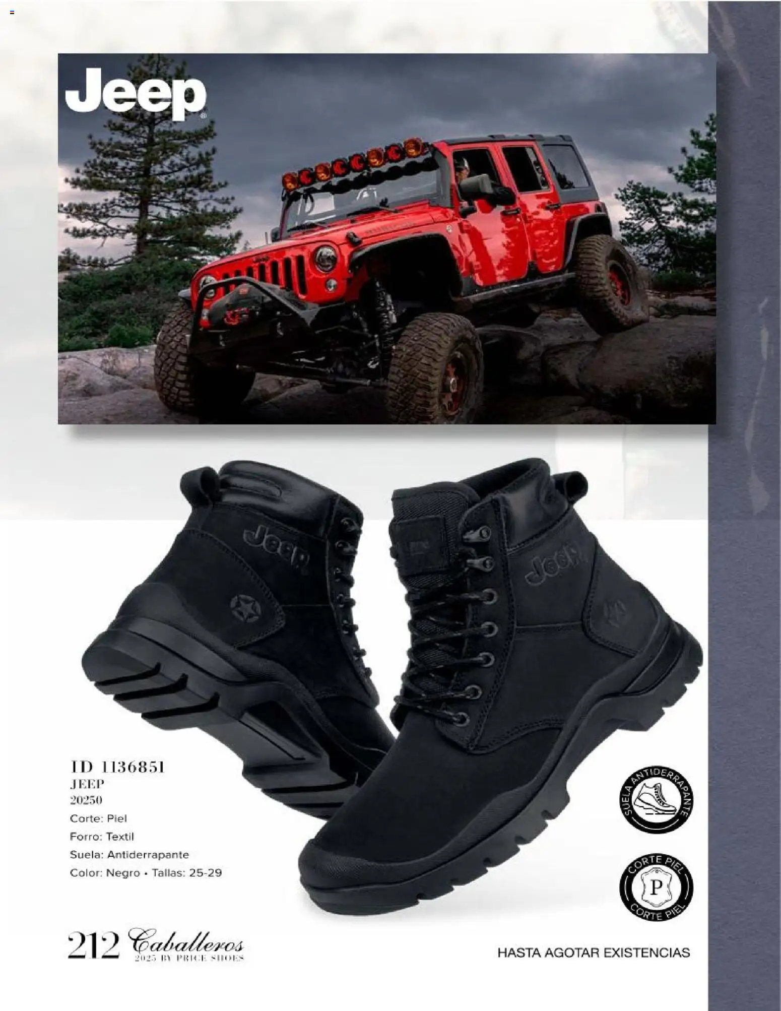 Nuevas ofertas de Price Shoes válidas en toda la República Mexicana desde el 26.11.2025. ¡Encuentra las mejores ofertas en Price Shoes catálogo Caballeros! | Página: 212