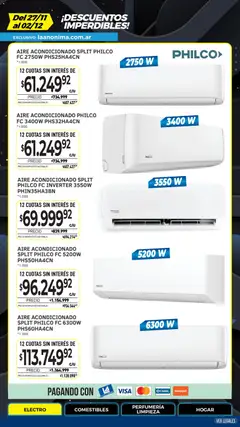 Vista previa La Anonima - Black Friday válido desde el 27.11.2025 | Página: 12 | Productos: Aire acondicionado