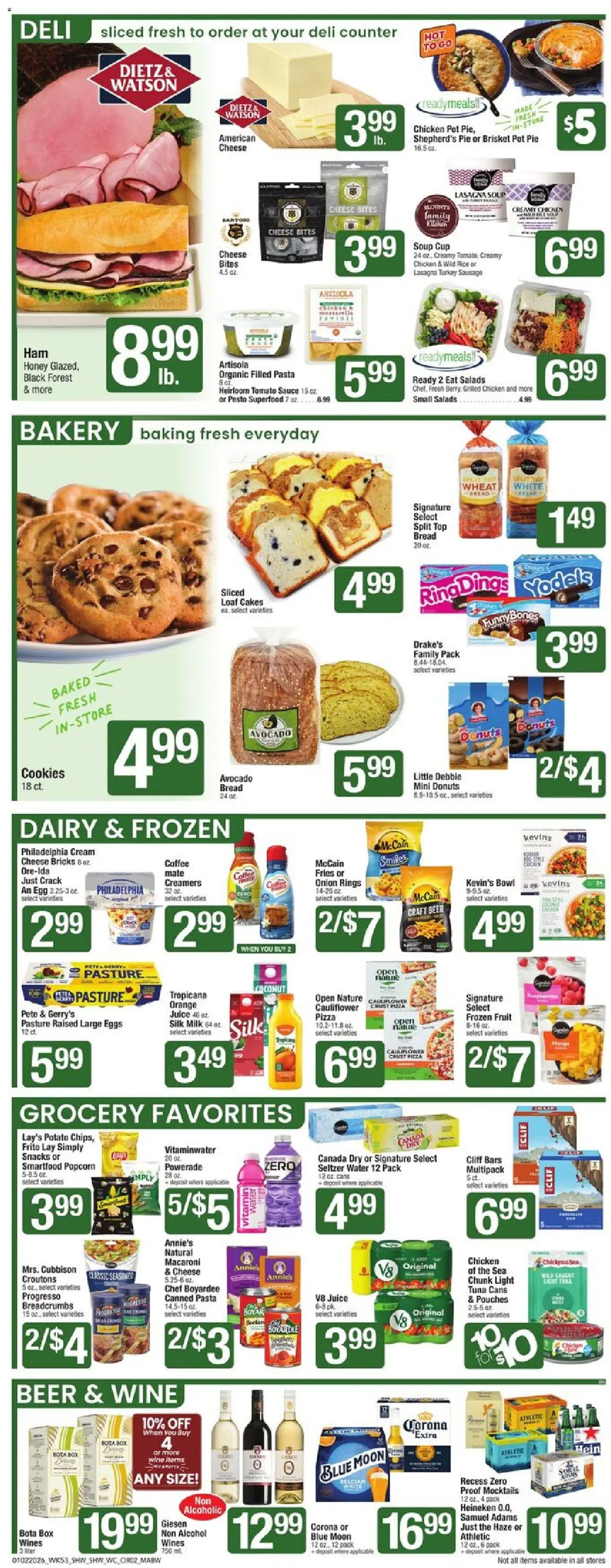 Shaw's Weekly Ad - MA - valid from 02.01.2026 | Page: 2 | Products: Wc, Milk, Coffee, Cauliflower