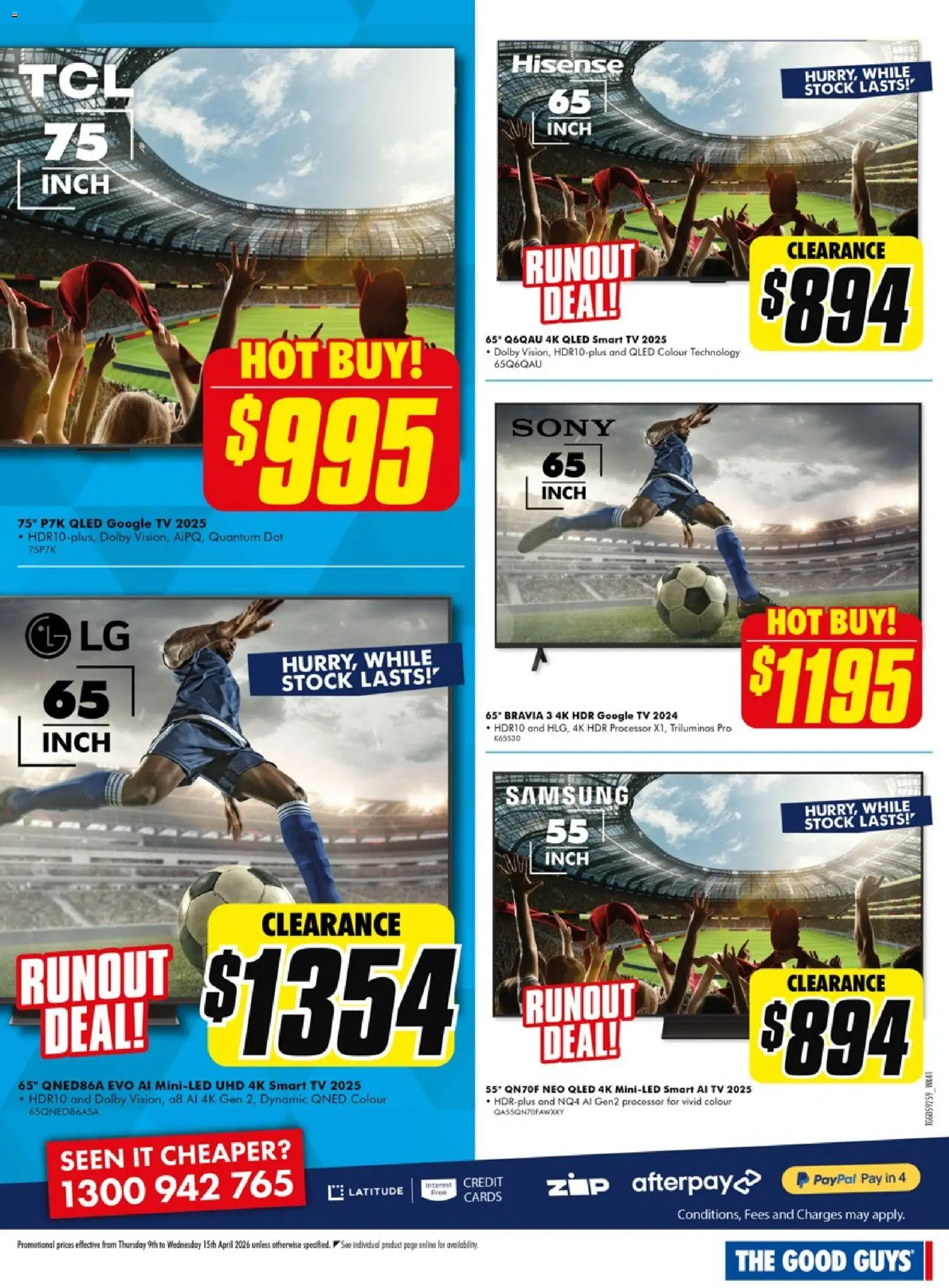 The Good Guys catalogue - valid from 08.04.2026 | Page: 17 | Products: Tv, Smart tv
