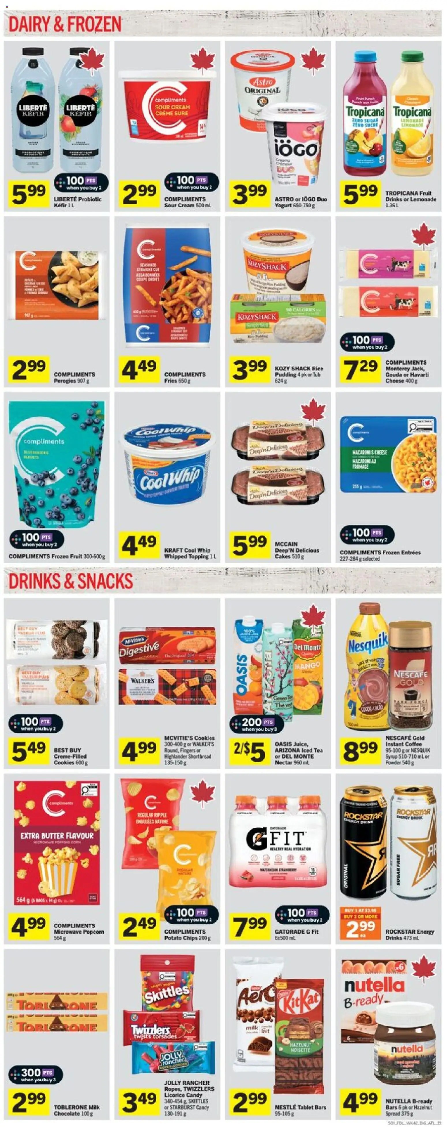 Foodland flyer valid from 12.02.2026 | Page: 5 | Products: Chips, Milk, Butter, Chocolate