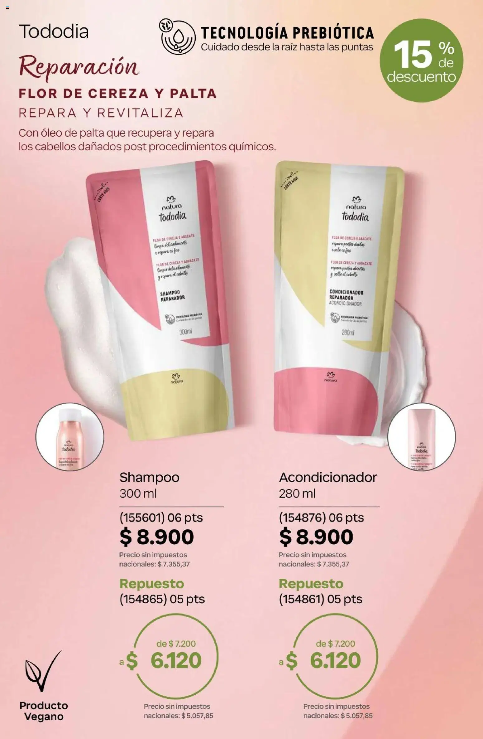 Natura Catálogo Ciclo 4/2026 │ válido desde el 01.04.2026 | Página: 274 | Productos: Shampoo, Acondicionador, Palta