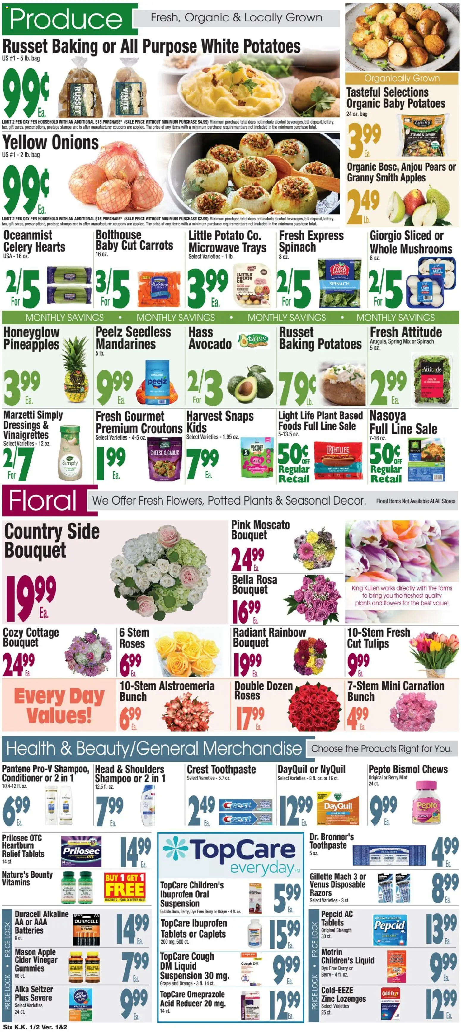 King Kullen Weekly Ad - valid from 01.01.2026 | Page: 6 | Products: Magnesium, Cider, Spinach, Shampoo
