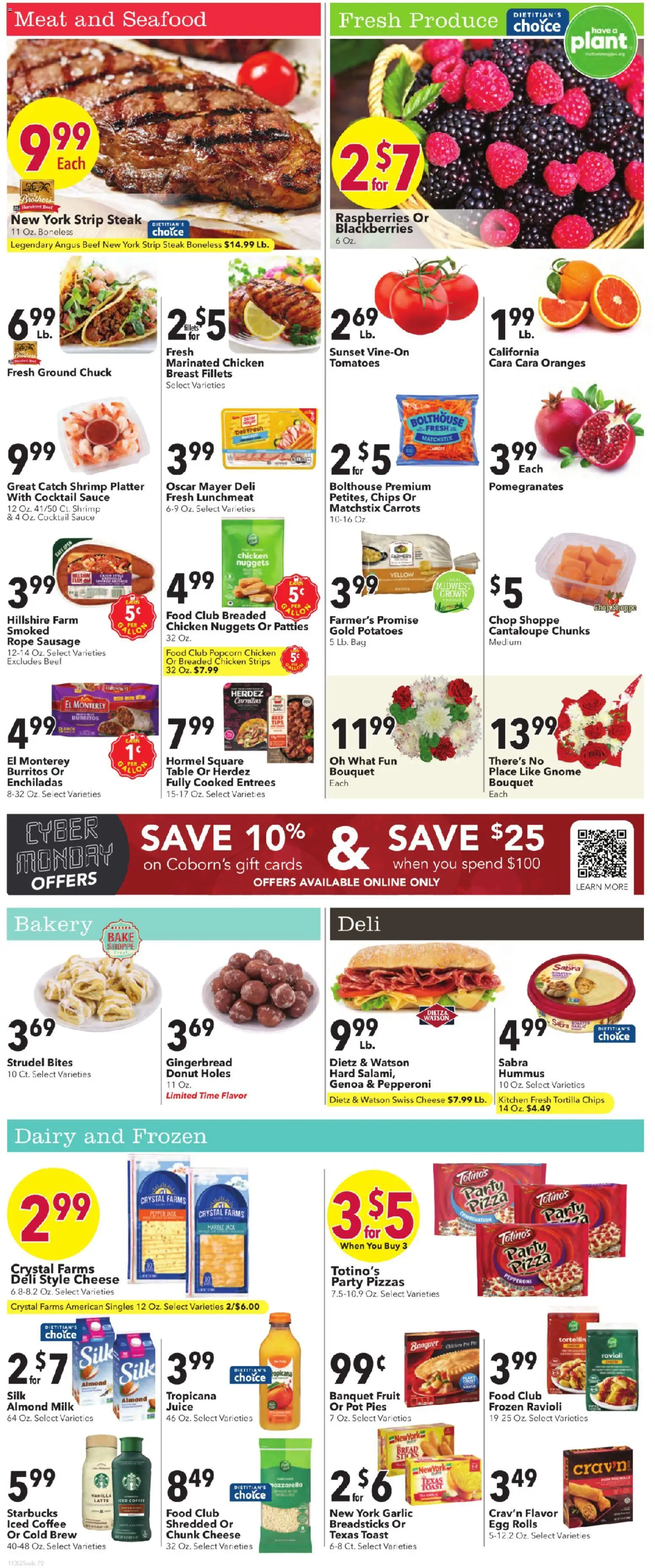 Coborn's Weekly Ad - valid from 03.12.2025 | Page: 4 | Products: Coffee, Oranges, Tomatoes, Seafood