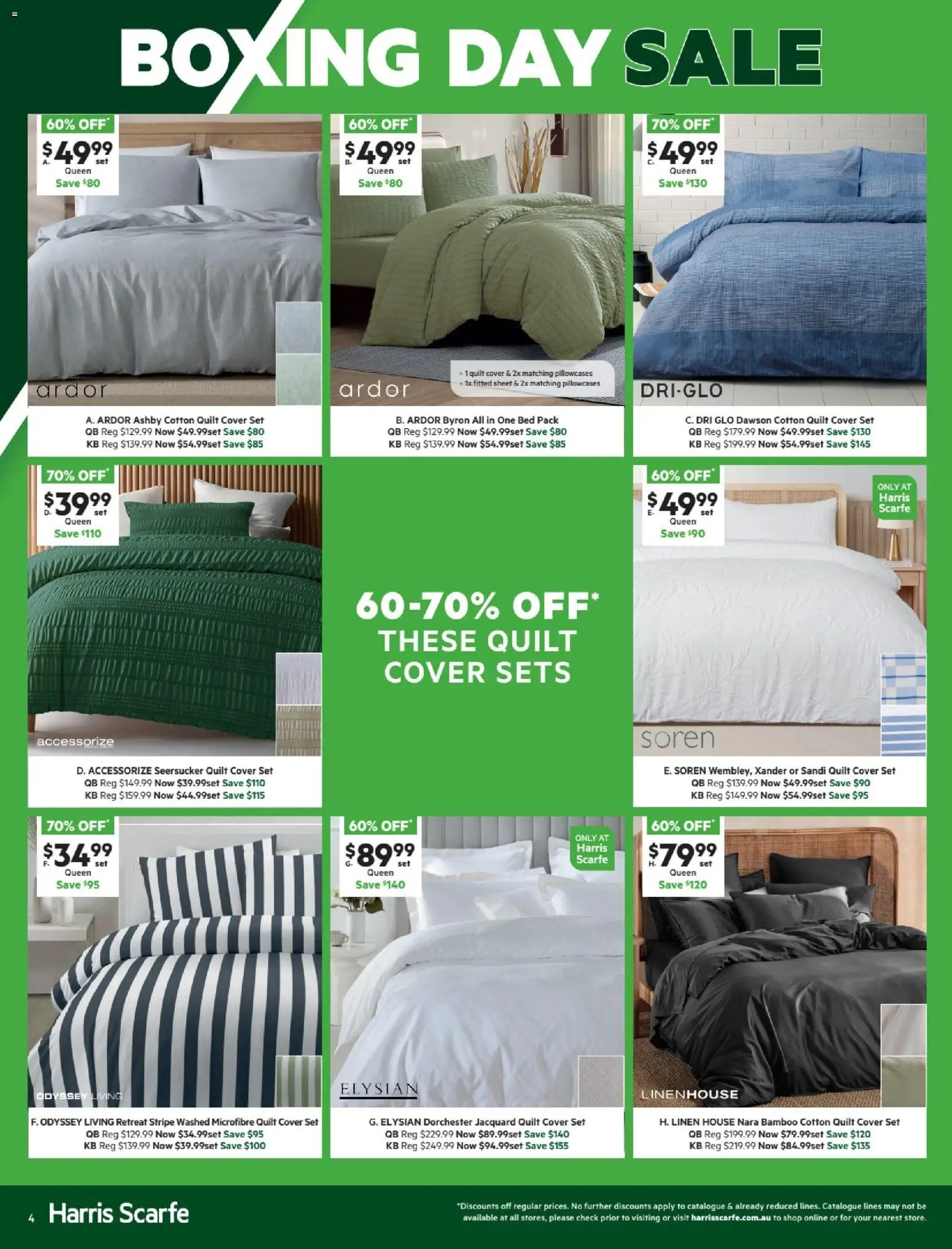 Harris Scarfe catalogue - valid from 24.12.2025 | Page: 4 | Products: Linen, Bed