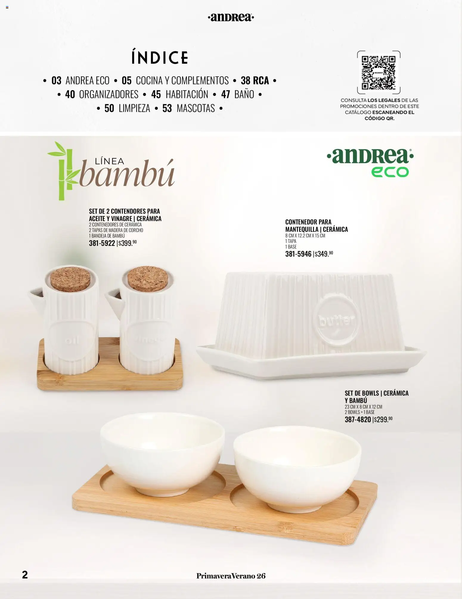 Nuevas ofertas de Andrea válidas en toda la República Mexicana desde el 25.01.2026. ¡Encuentra las mejores ofertas en Andrea catálogo Tu hogar esta primavera! | Página: 2