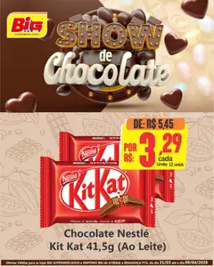 Big Supermercados ofertas Show de Chocolate - Pré-Visualização do folheto da loja Big Supermercados, válido de 31.03.2026
