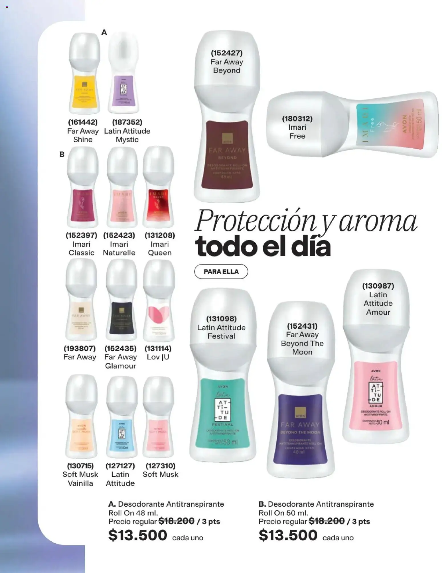 Avon revista - valida desde el 01.05.2026 | Página: 163 | Productos: Desodorante, Antitranspirante
