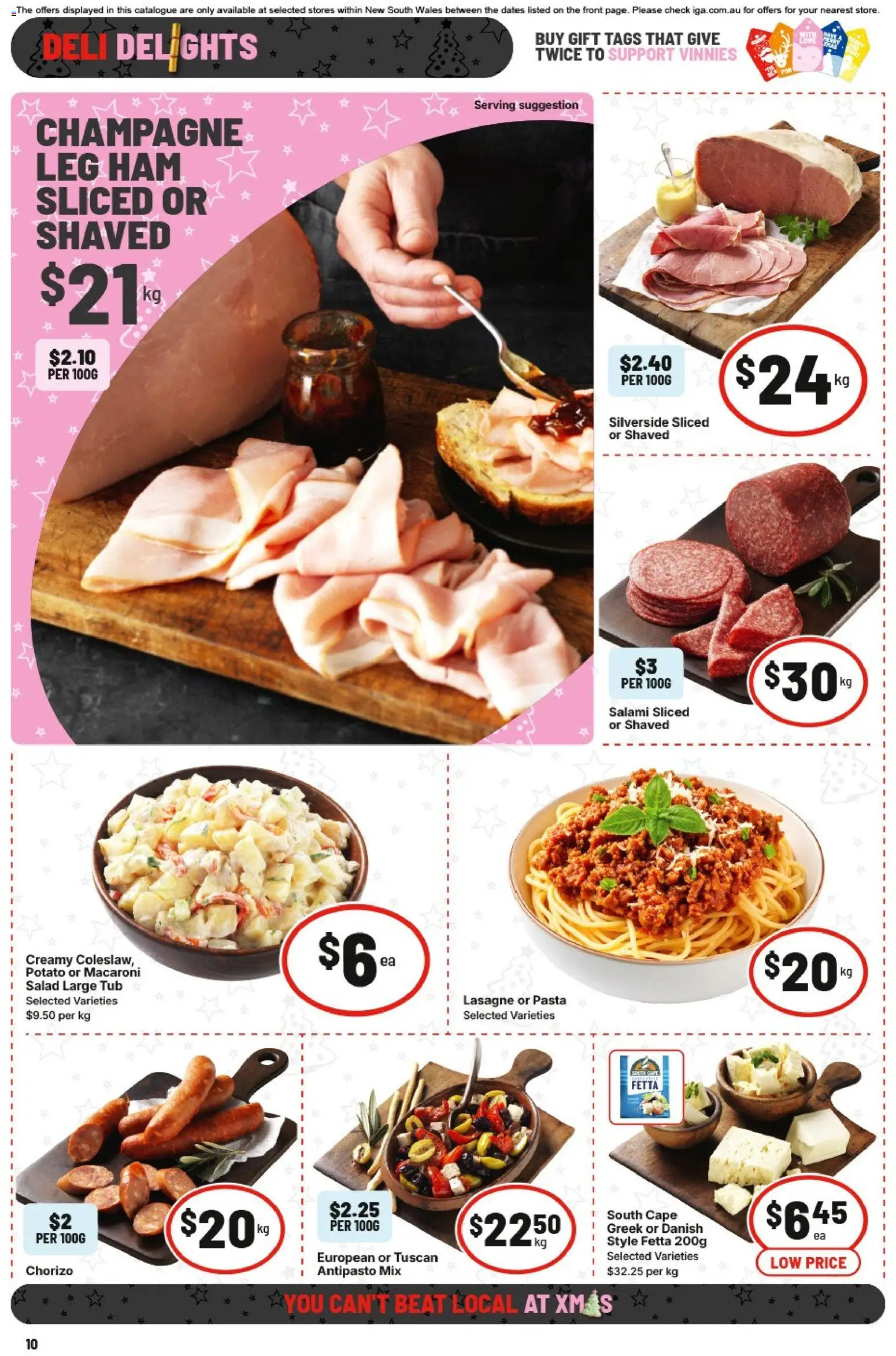 IGA catalogue - valid from 26.11.2025 | Page: 13 | Products: Salami, Ham, Pasta, Salad