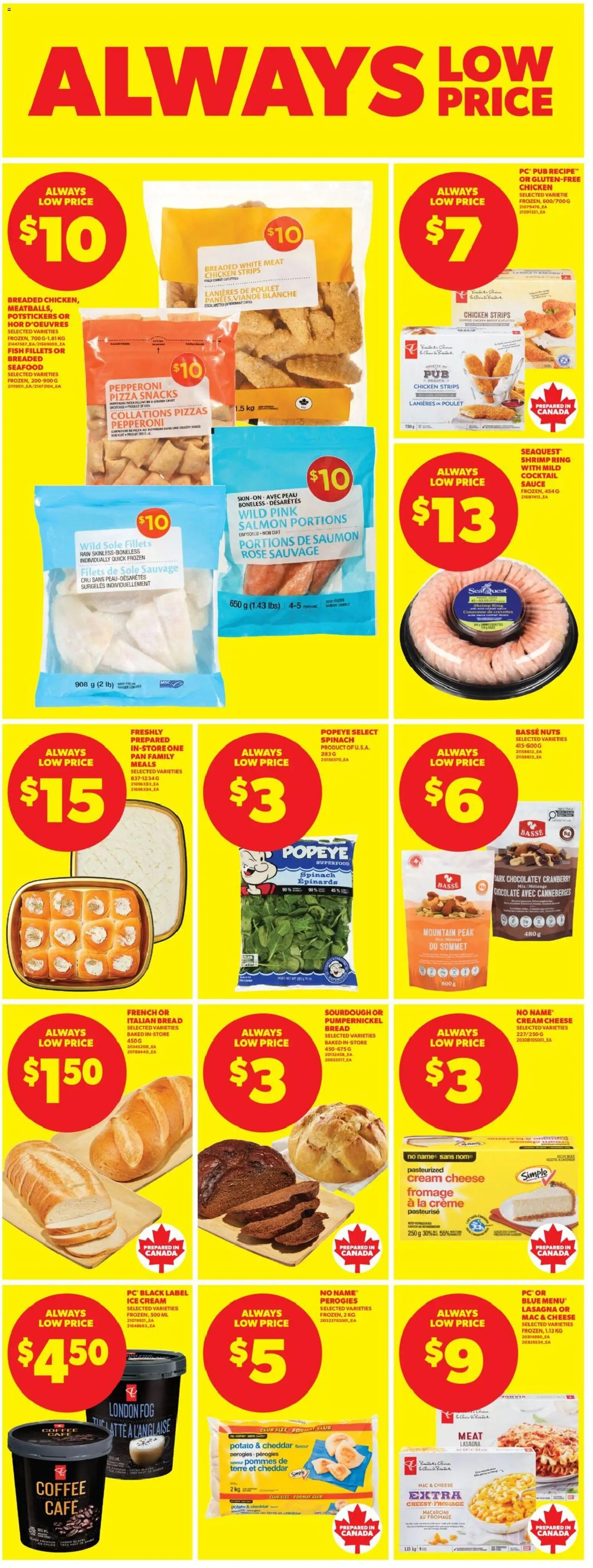 Real Canadian Superstore flyer valid from 25.12.2025 | Page: 10 | Products: Nuts, Cream, Ice cream, Bread