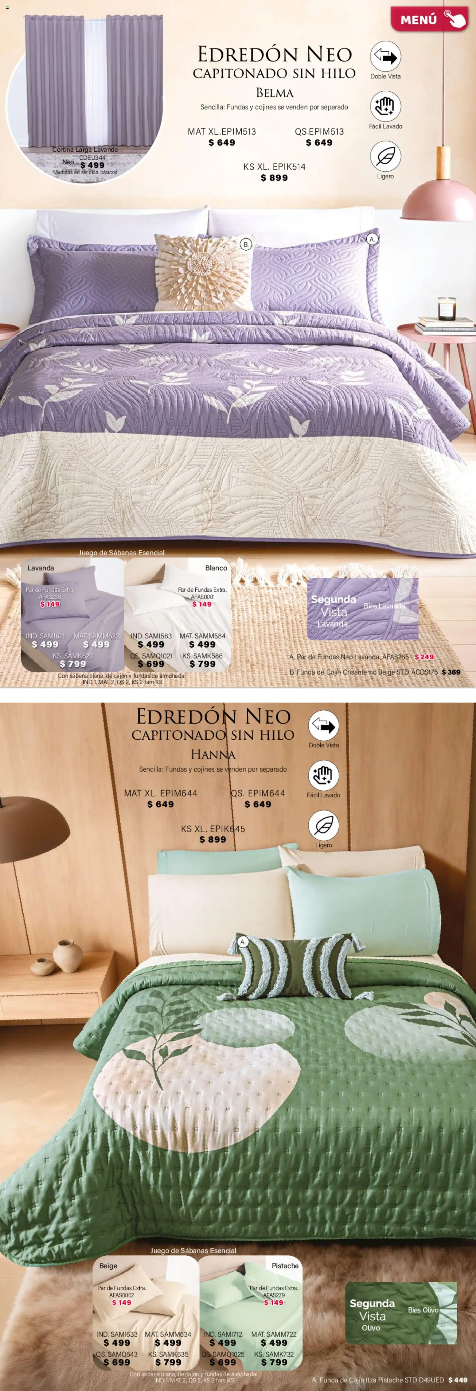 Nuevas ofertas de Colchas Concord válidas en toda la República Mexicana desde el 01.02.2026. ¡Encuentra las mejores ofertas en Colchas Concord catálogo! | Página: 48 | Productos: Juego, Funda, Almohada, Sabanas