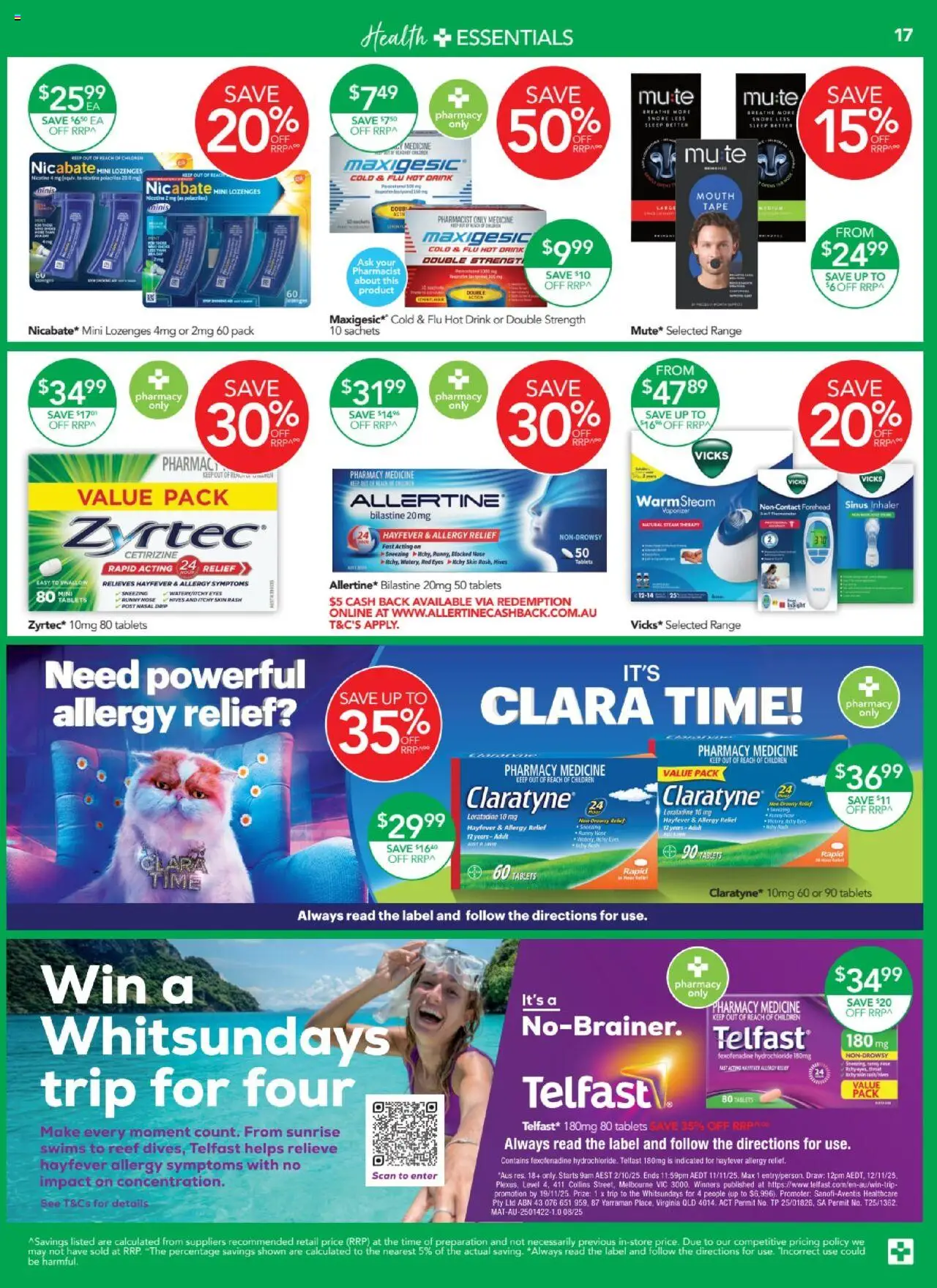 Terry White catalogue - valid from 02.10.2025 | Page: 19 | Products: Runny nose, Sinus, Tablets, Allergy