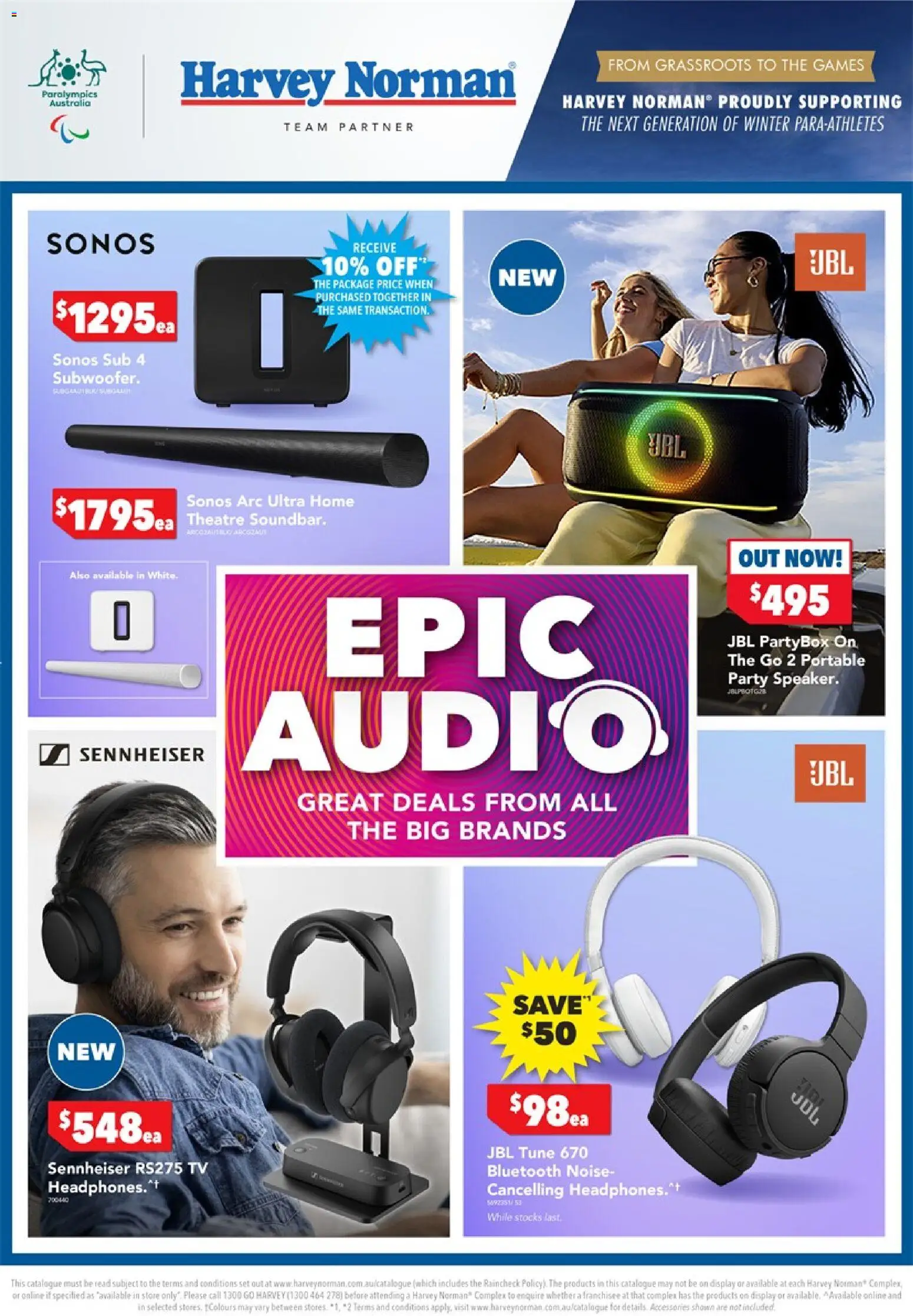 Harvey Norman catalogue - valid from 19.02.2026 | Page: 1 | Products: Accessories, Tv, Audio, Portable
