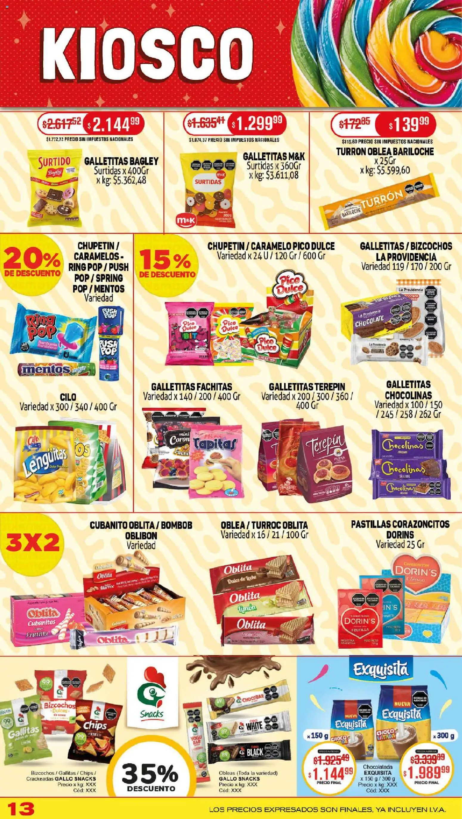 Makro ofertas │ válido desde el 06.11.2025 | Página: 13 | Productos: Pico, Frutilla, Turrón, Bizcochos